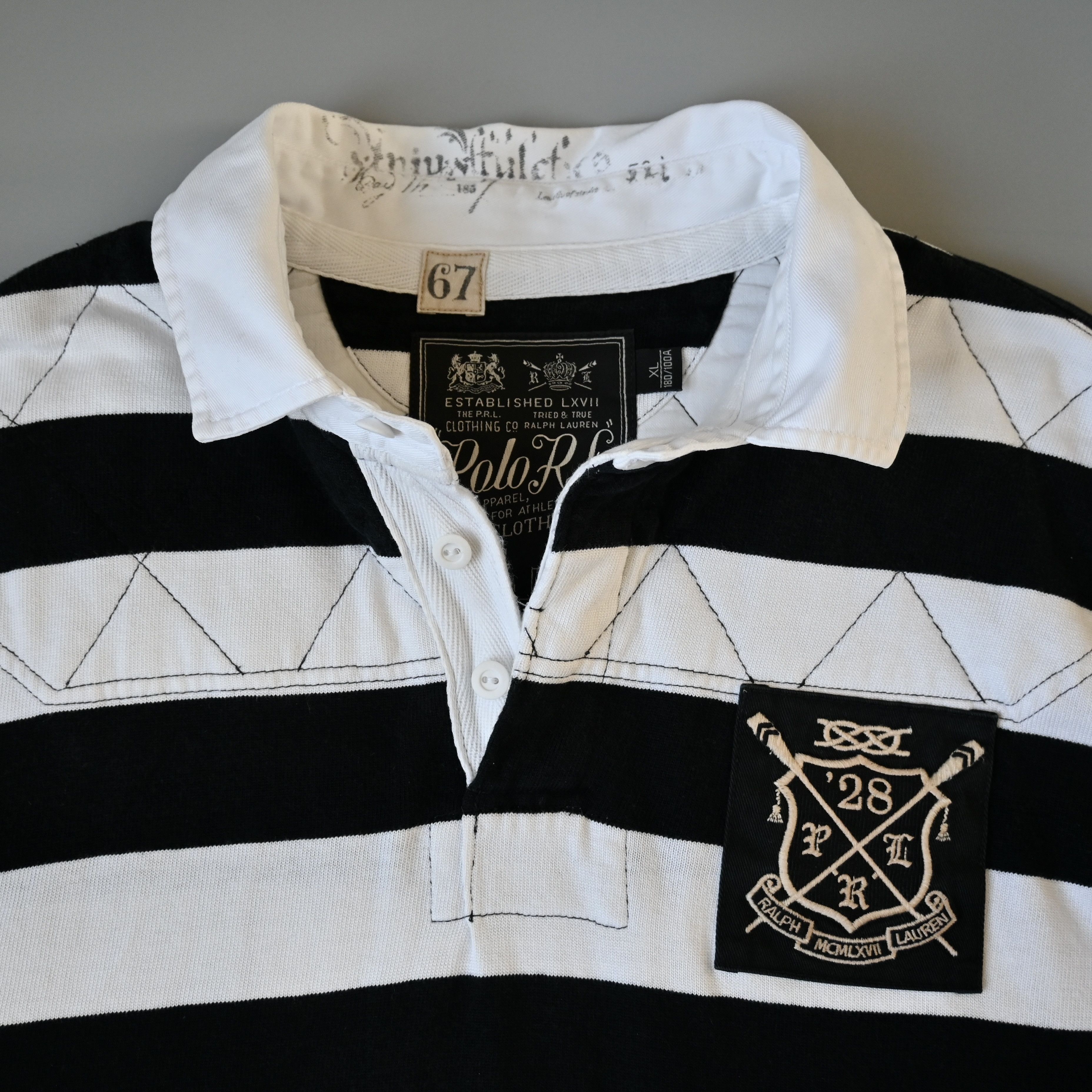 Polo Ralph Lauren Ralph Lauren cotton&viscose quilted rugby shirt, XL, canoe Size US XL / EU 56 / 4 - 9 Thumbnail