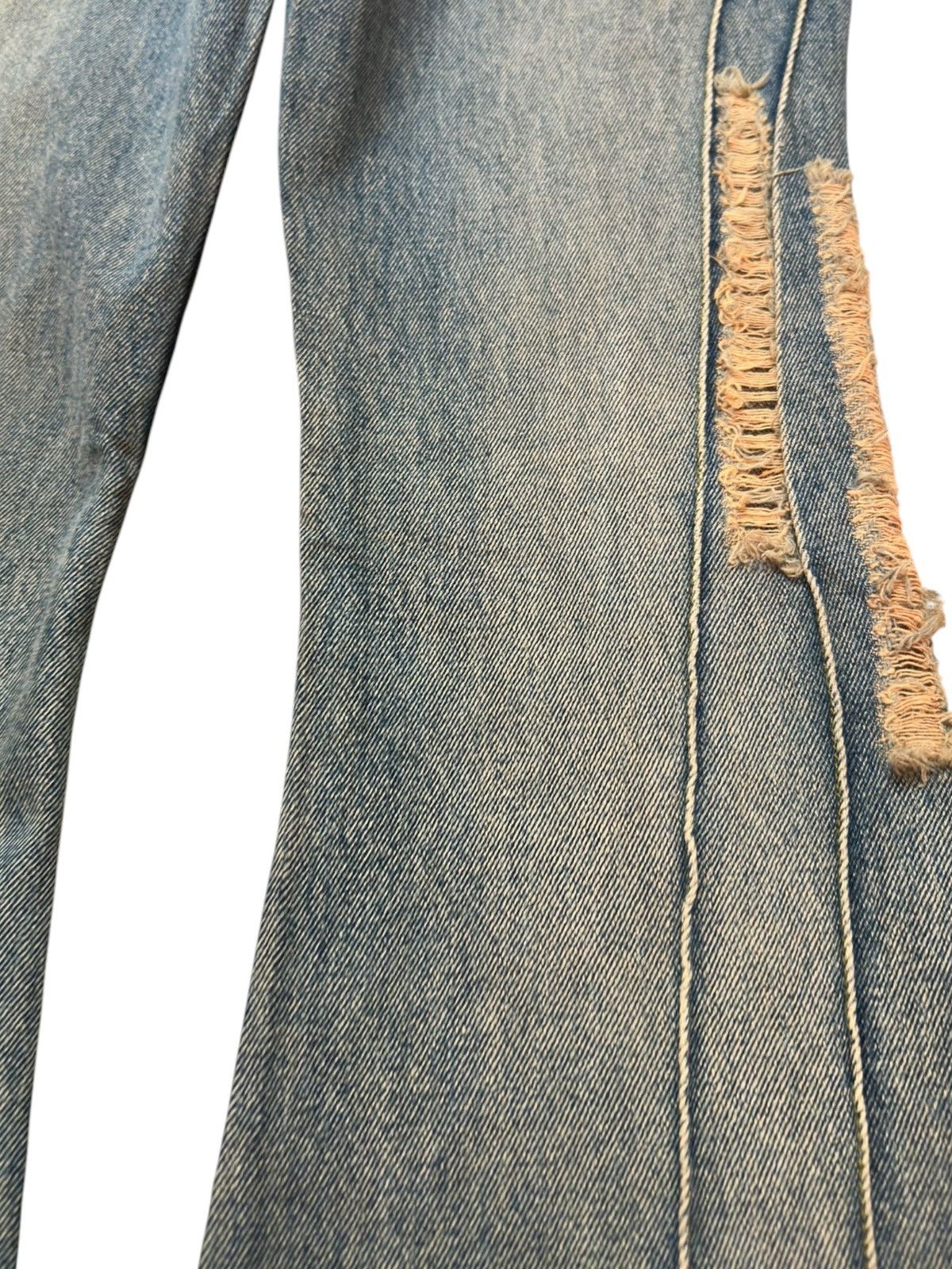 Who Decides War Vintage Japanese Brand Flare Mudwash Distressed Denim Size US 28 / EU 44 - 6 Thumbnail