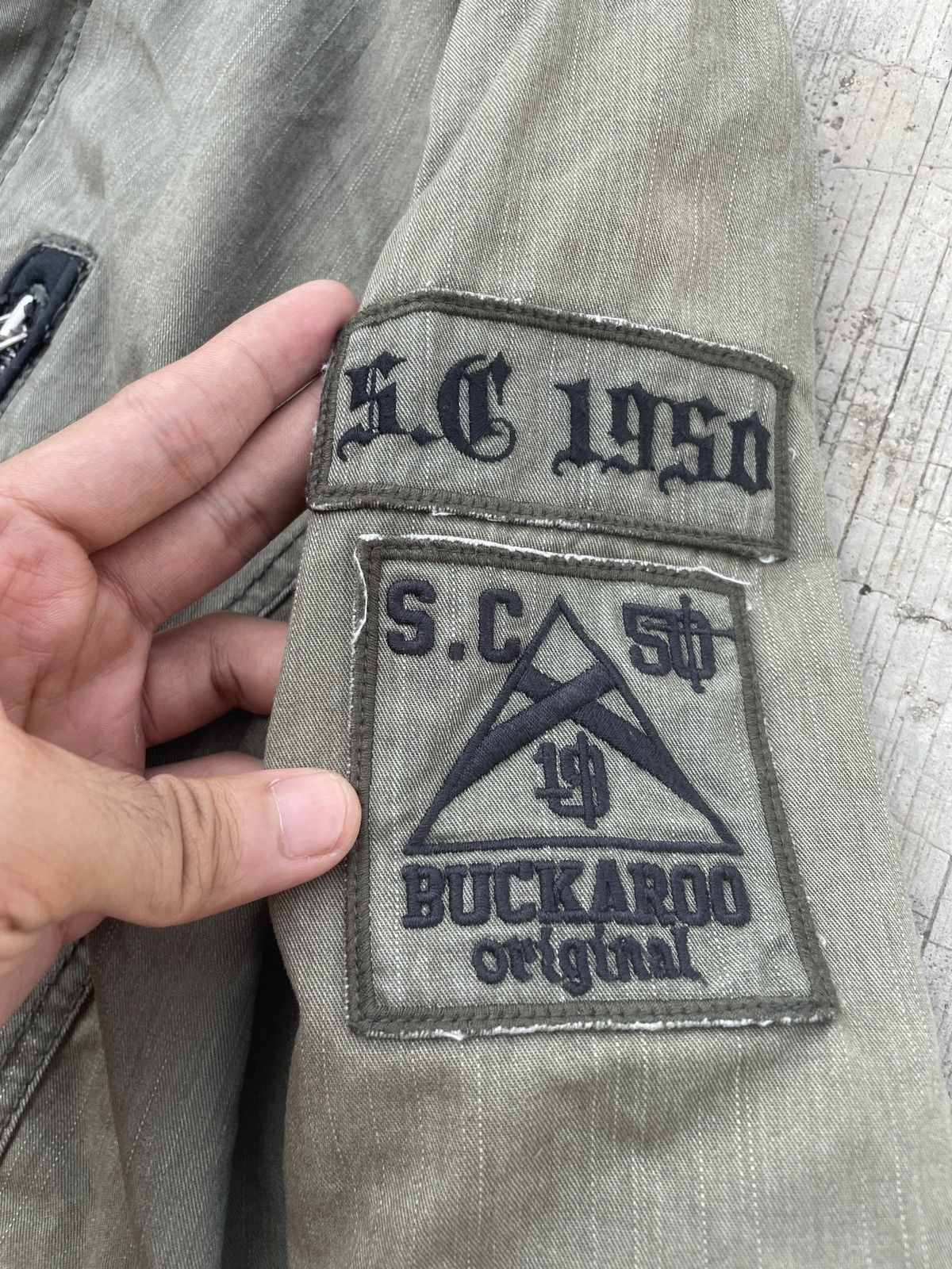 Japanese Brand 2000s JAPANESE BRAND BUCKAROO BONO HOOD MILLITARY JACKET LGB Size US M / EU 48-50 / 2 - 5 Thumbnail