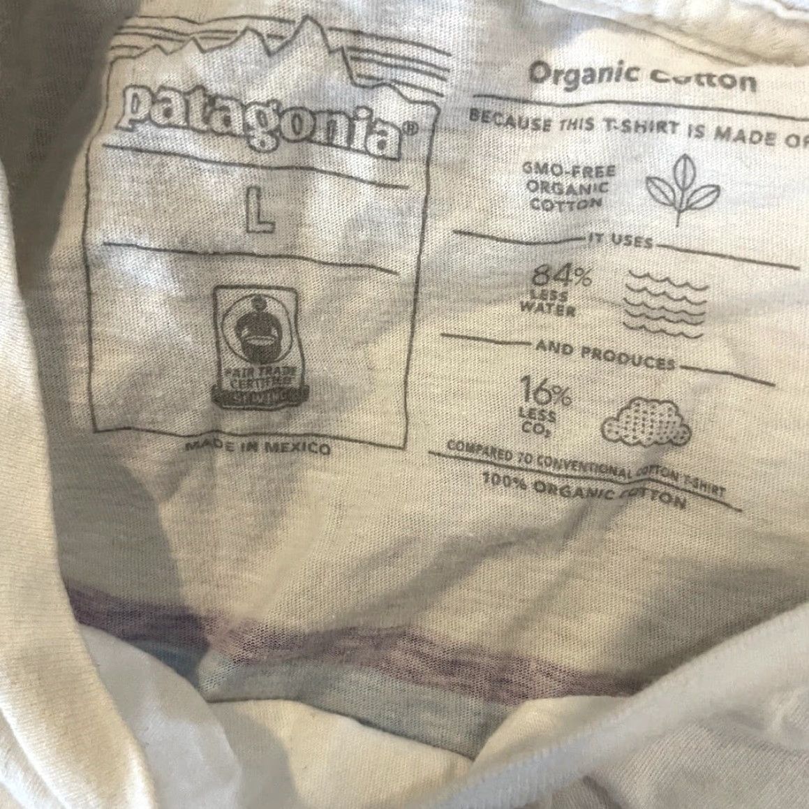 Patagonia Patagonia Organic Cotton Tee Mens Back Logo Short Sleeve Size L Size US 31 - 5 Thumbnail