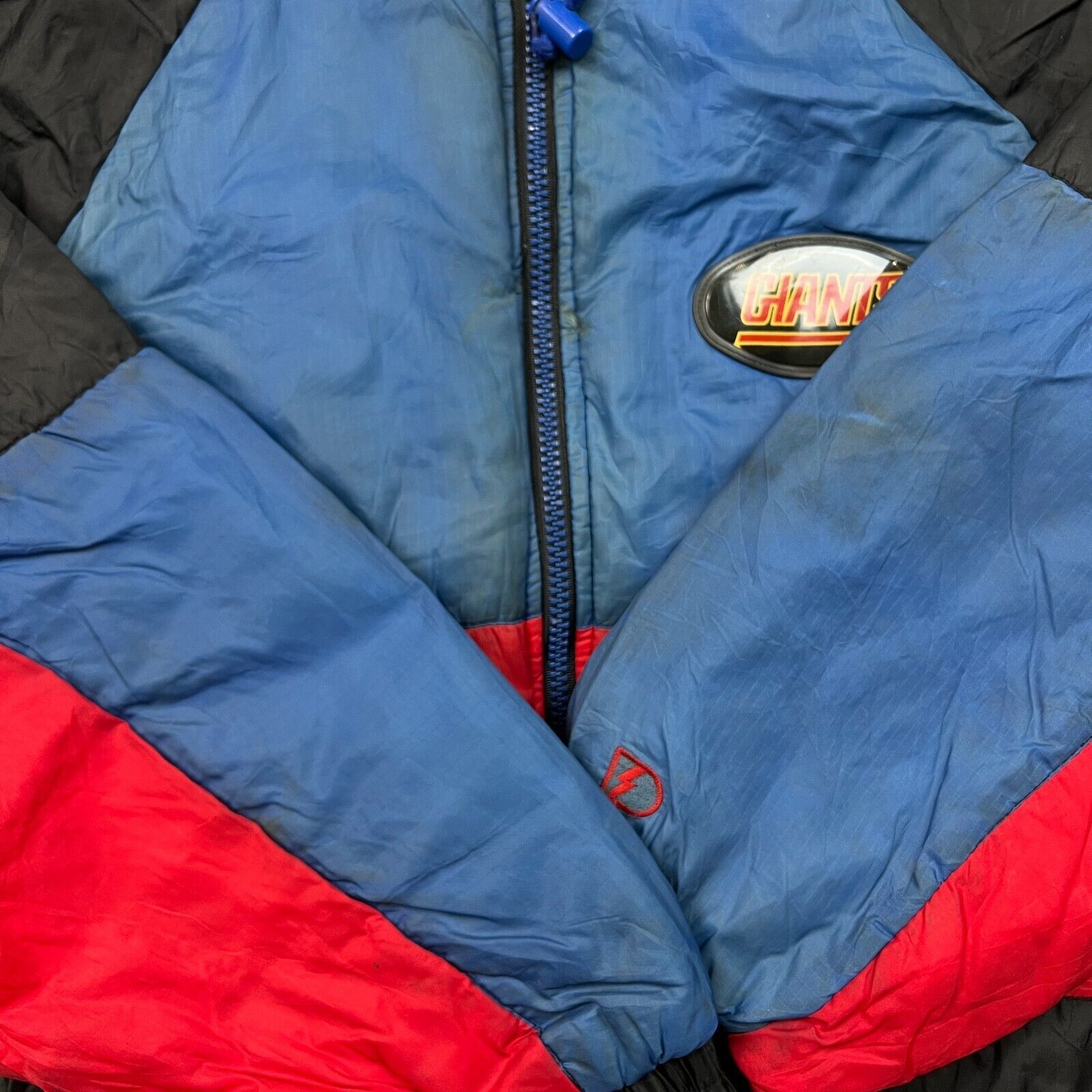 NFL × Pro Player × Vintage VTG 90s Pro Player New York Giants Jacket Large Zip NFL Coat Size US L / EU 52-54 / 3 - 6 Thumbnail