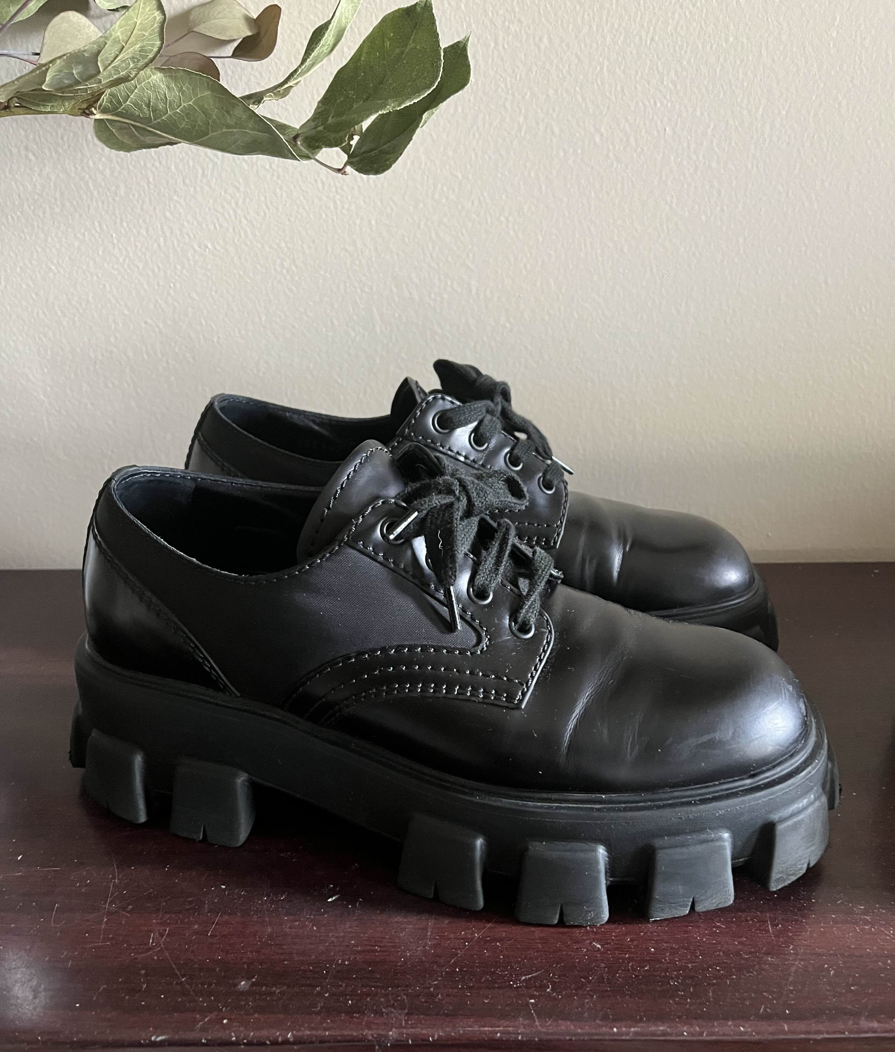 Prada Prada Lugs Sole Tank Derby | Grailed