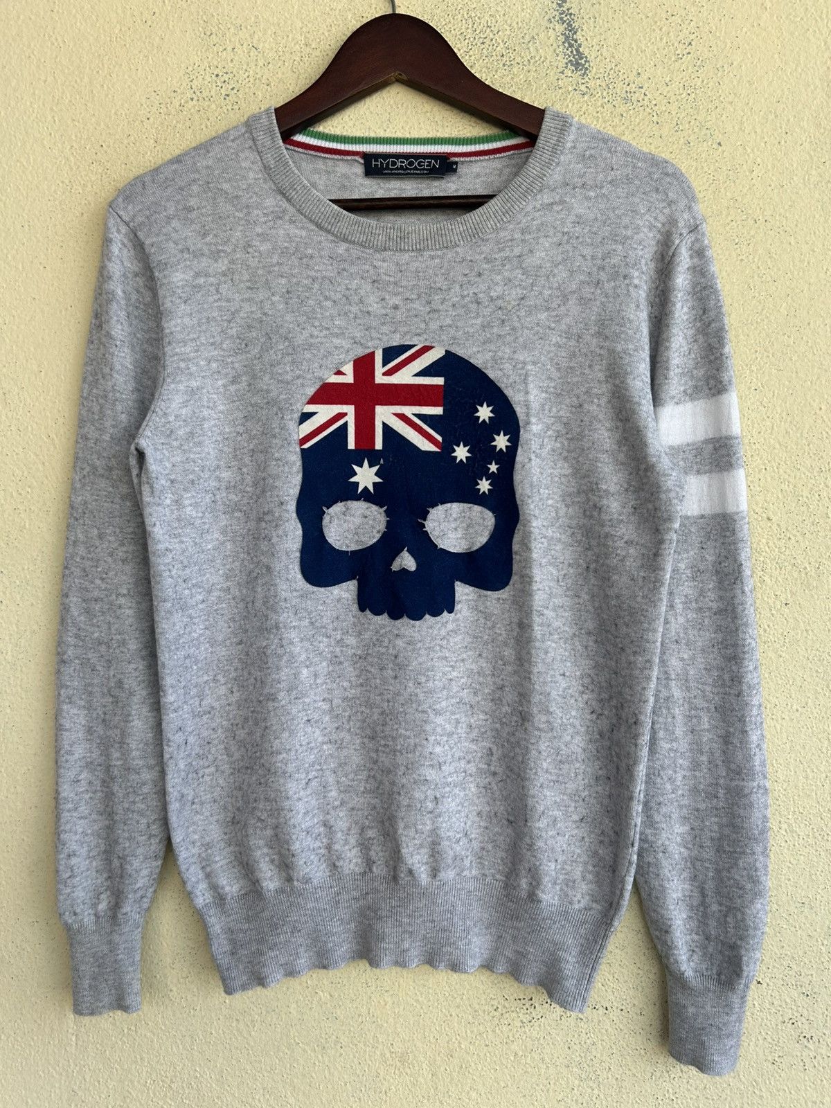 HYDROGEN Hydrogen Britain Flag Skull Sweatshirt Size US M / EU 48-50 / 2 - 1 Thumbnail