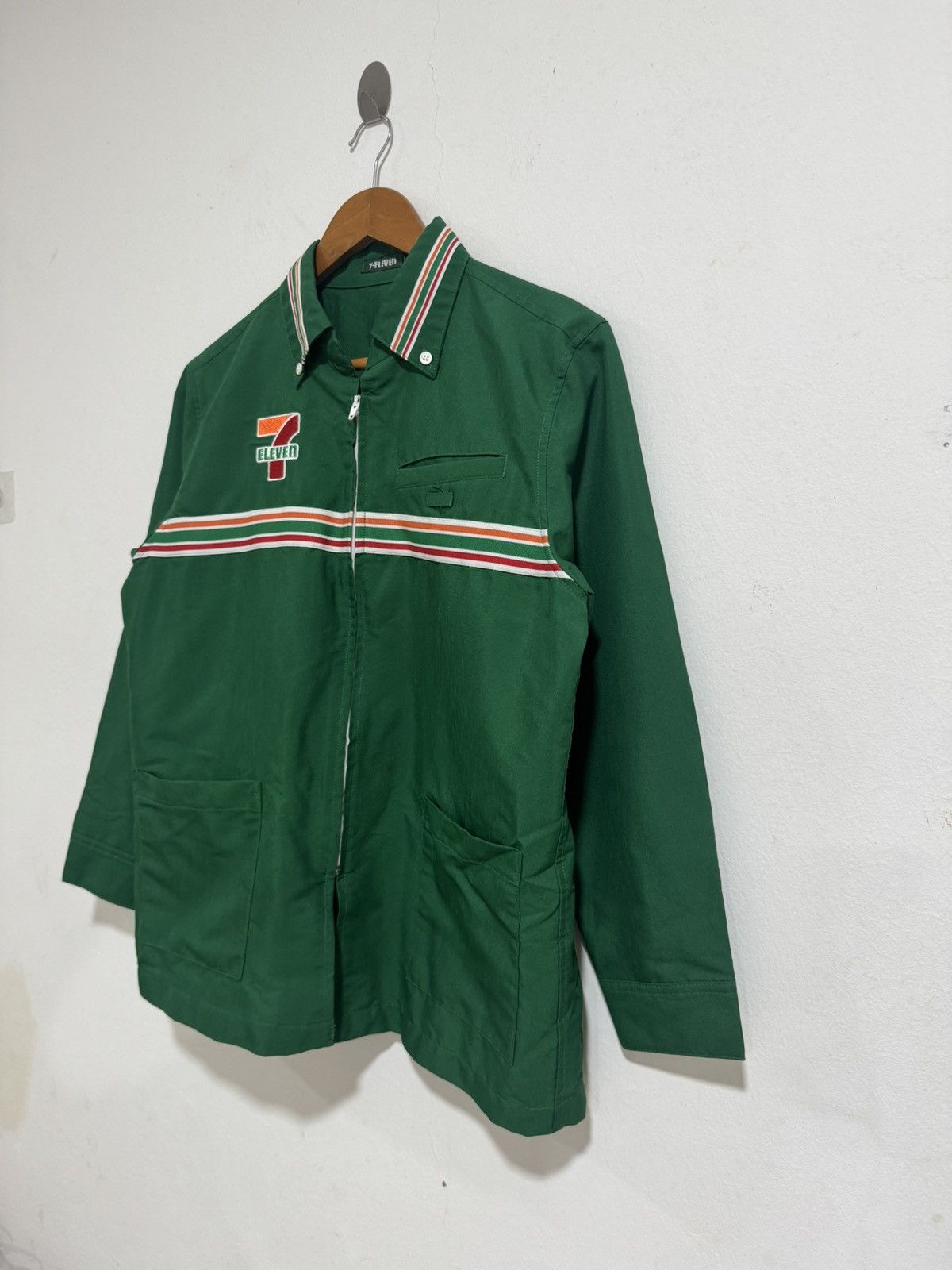 Japanese Brand × Uniform Wares × Vintage 7-Eleven Japan Green Uniform Size US M / EU 48-50 / 2 - 2 Thumbnail