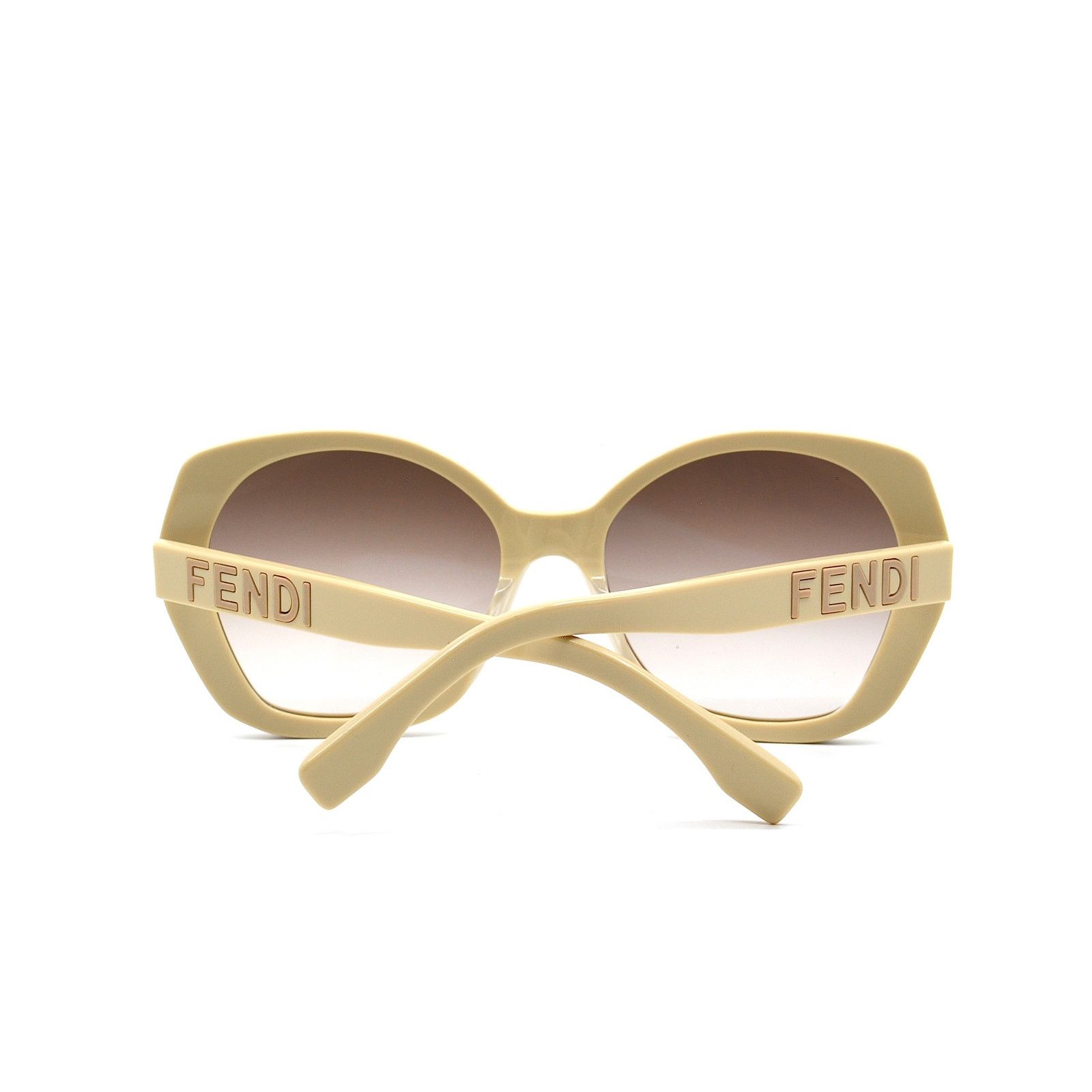 Fendi NEW FENDI FE40112I 57F SHINY BEIGE BROWN GRADIENT SUNGLASSES Size ONE SIZE - 8 Thumbnail