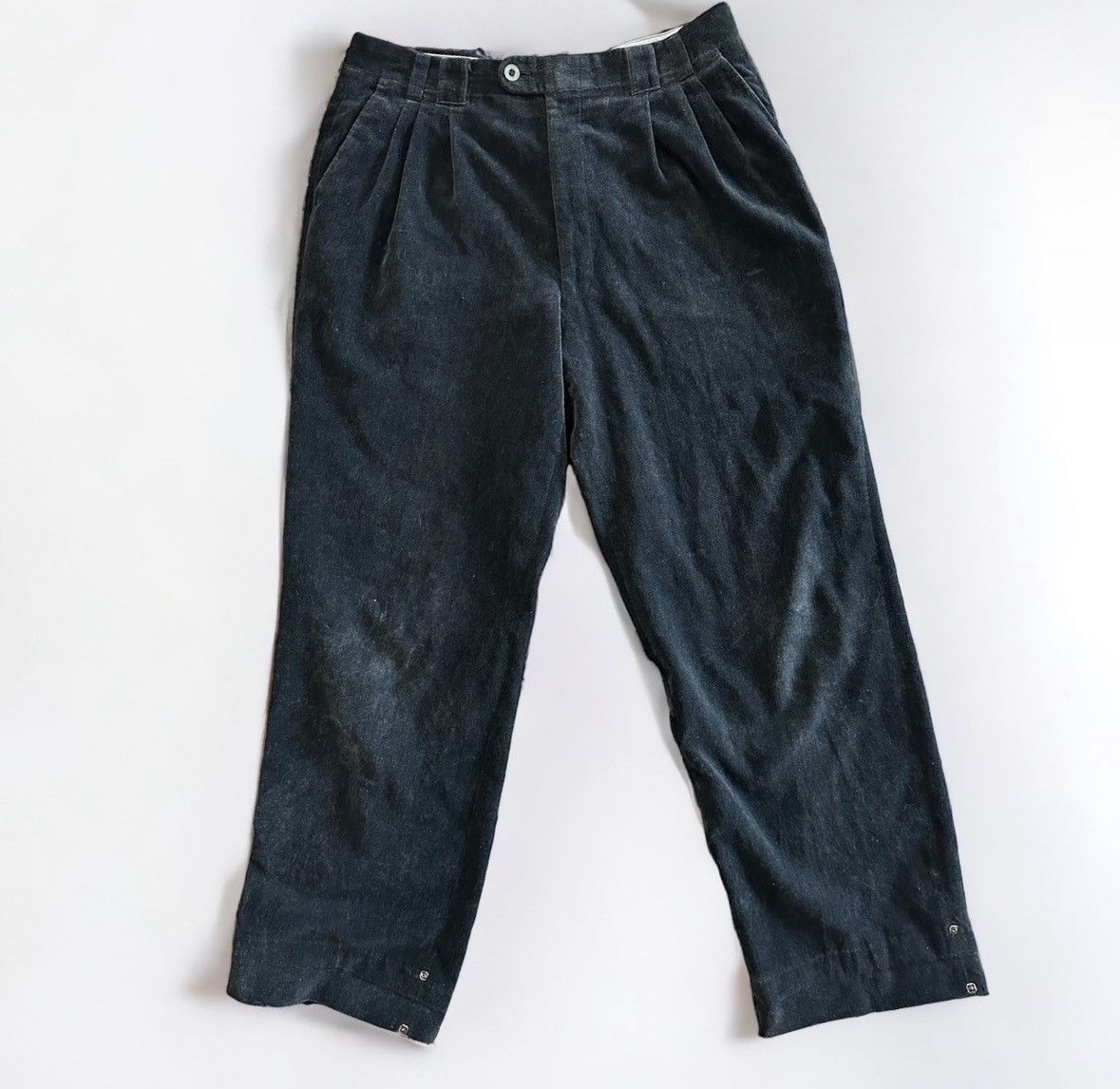 Balenciaga VINTAGE BALENCIAGA PARIS VELVET PANT MADE IN JAPAN Size US 32 / EU 48 - 1 Thumbnail
