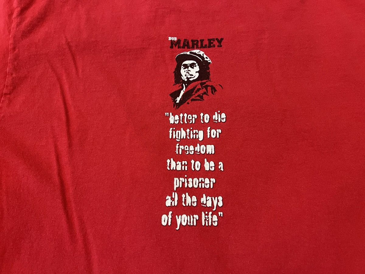 Vintage × Zion Rootswear 2001 BOB MARLEY Che Guevera T-SHIRT 2-Sided Freedom Fighter Size US M / EU 48-50 / 2 - 6 Thumbnail