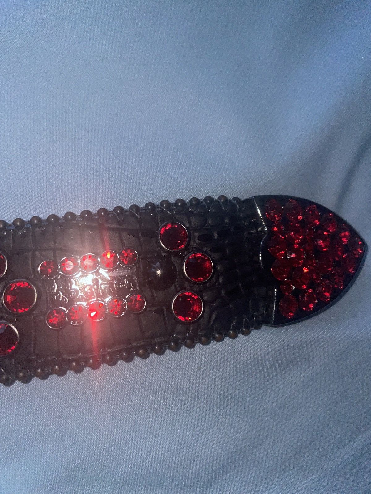 B.B. Simon bb belt lavasan black & red Size 34 - 6 Thumbnail