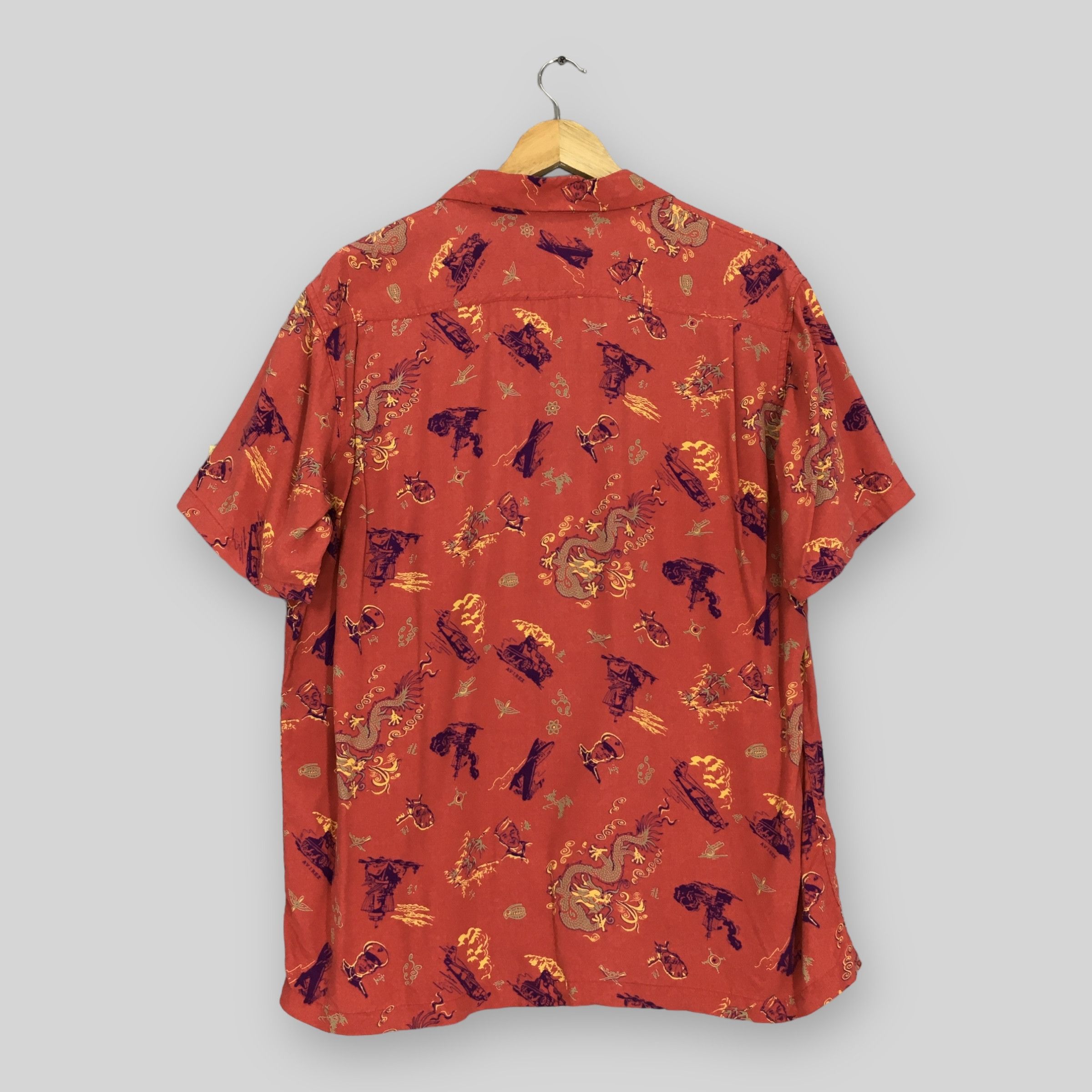 Avirex × Japanese Brand Vintage Avirex Dragon Hawaiian Rayon Shirt Large Size US L / EU 52-54 / 3 - 7 Thumbnail