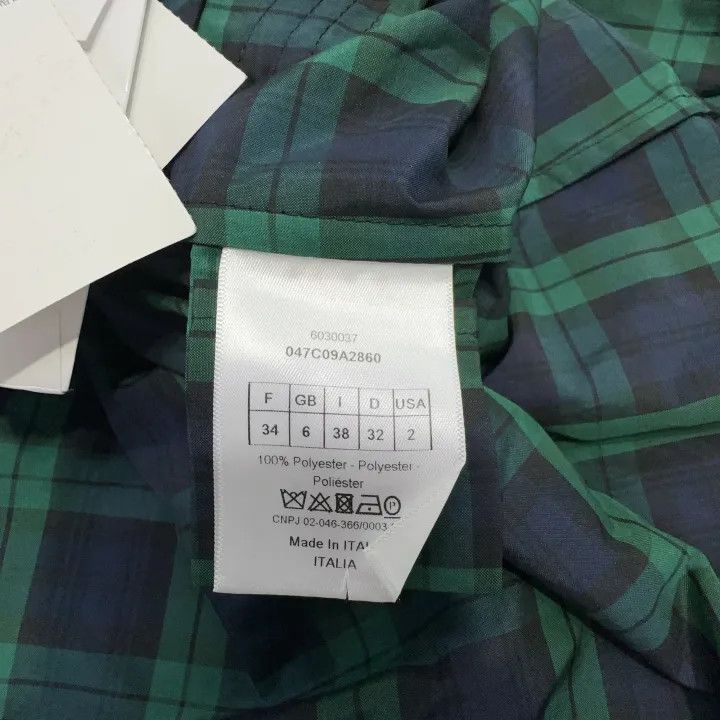 Dior Dior Green Plaid Hooded Long Sleeve Jacket 0079-2507 Size S / US 4 / IT 40 - 3 Thumbnail