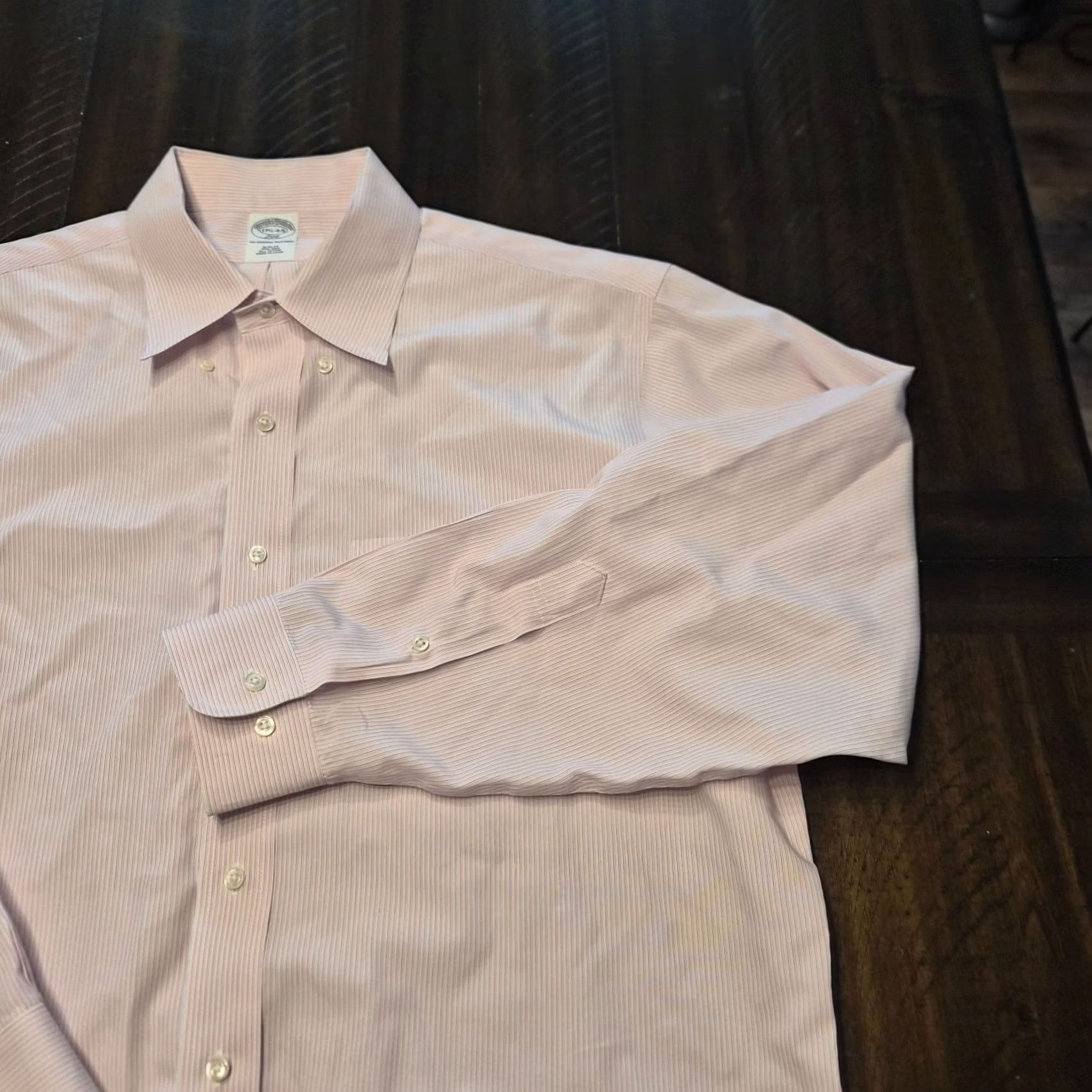 Brooks Brothers Brooks Brothers Shirt Mens Slim Fit Non Iron Striped Button Down Size 17.5 G258 Size US XXL / EU 58 / 5 - 2 Thumbnail