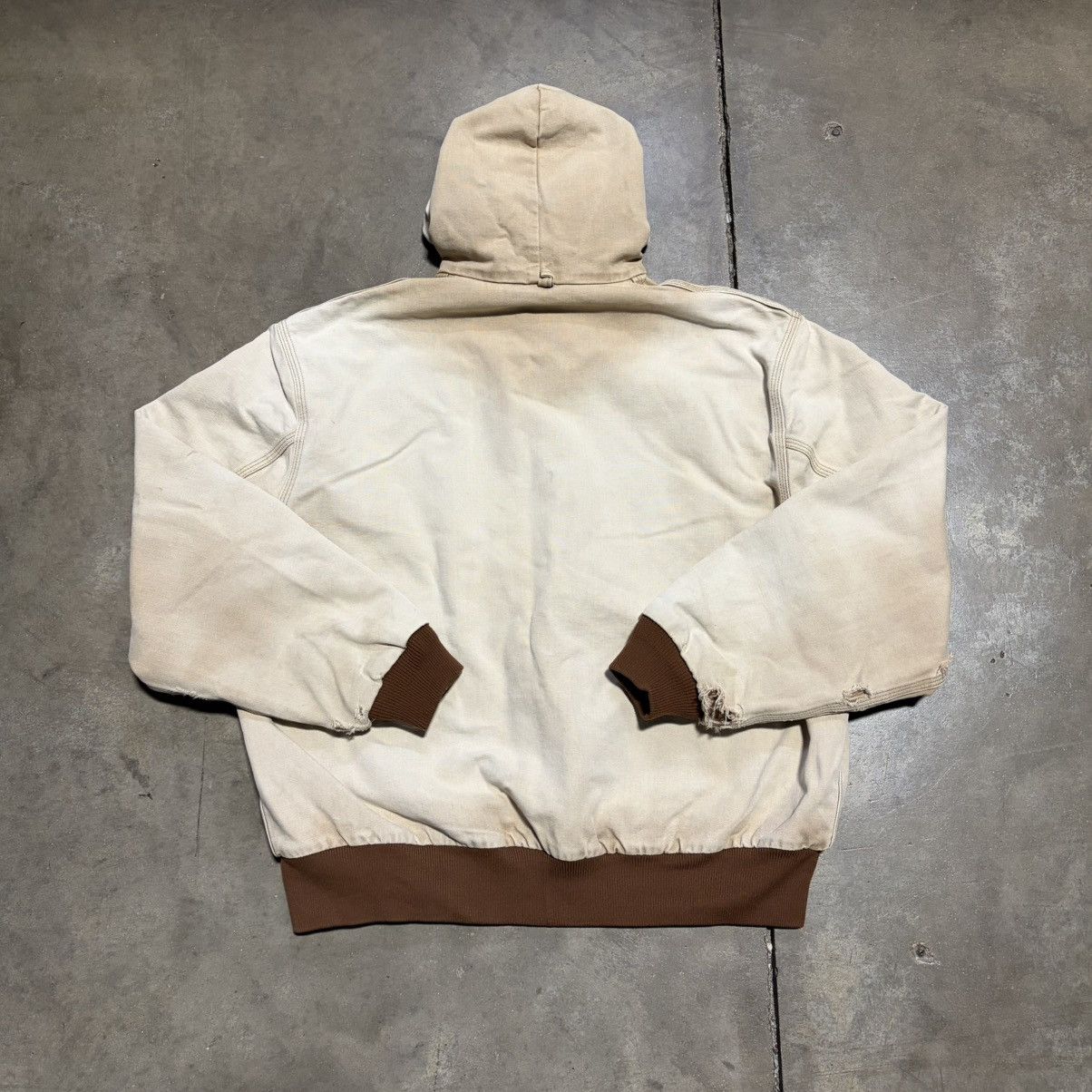 Carhartt Vintage 90s Carhartt Hooded Jacket Thermal Line JR106 J03 Size US XL / EU 56 / 4 - 10 Thumbnail