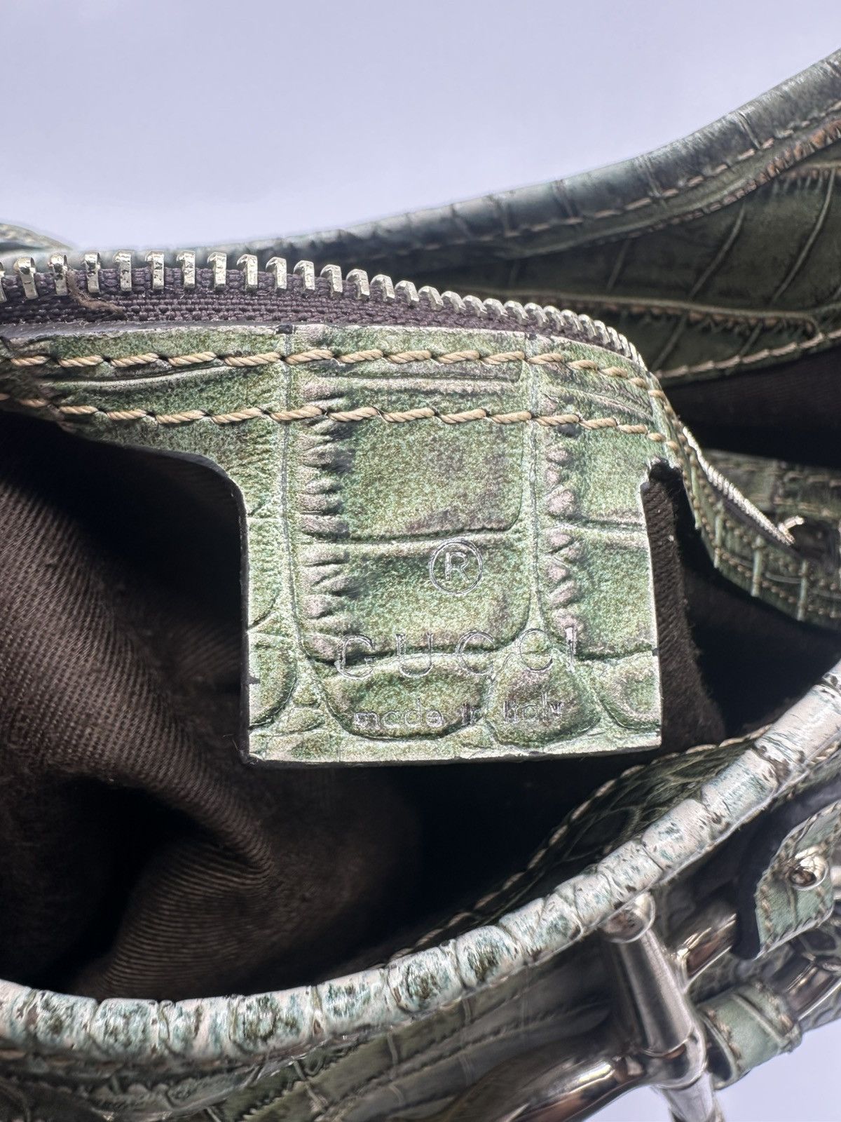 Gucci RARE Gucci 85th Anniversary Crocodile Horsebit Hobo bag Size ONE SIZE - 11 Thumbnail