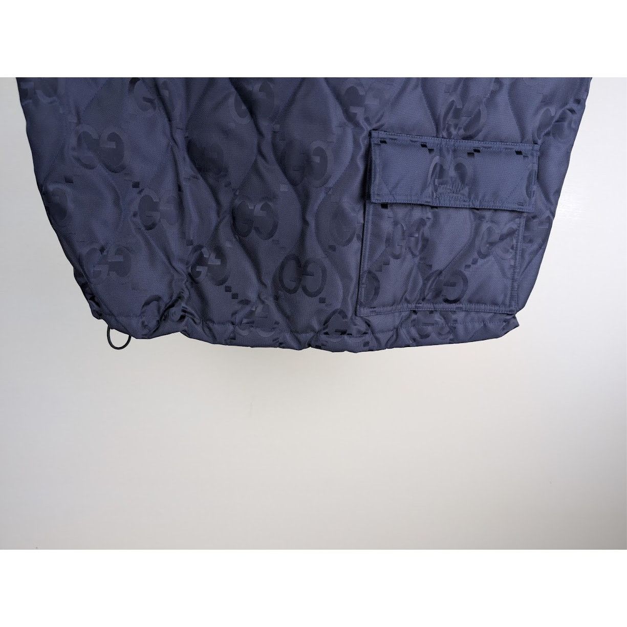 Gucci o1rshd1 Nylon Canvas GG Jumbo Gilet in Navy Size US M / EU 48-50 / 2 - 13 Thumbnail