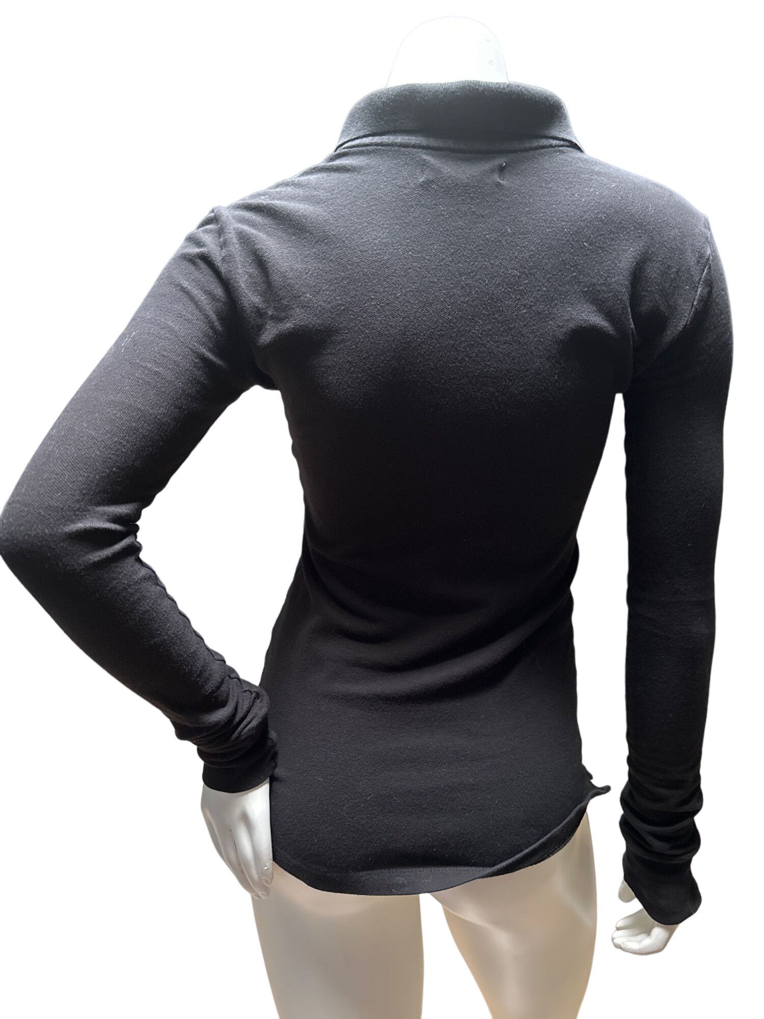 Aeropostale Black Long Sleeve Girls Shirt Size 12 Fitted All Cotton Aero Size XS / US 0-2 / IT 36-38 - 5 Thumbnail