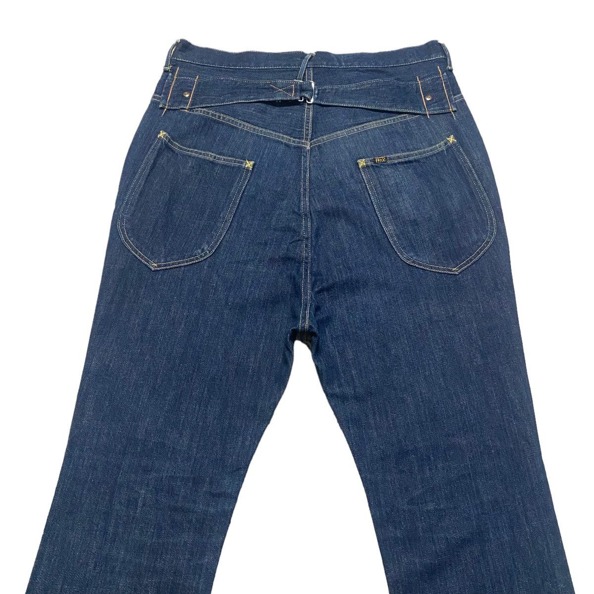 Kapital Kapital No.2 Denim Drop Crotch Jeans Buckle Back Size US 33 - 2 Thumbnail