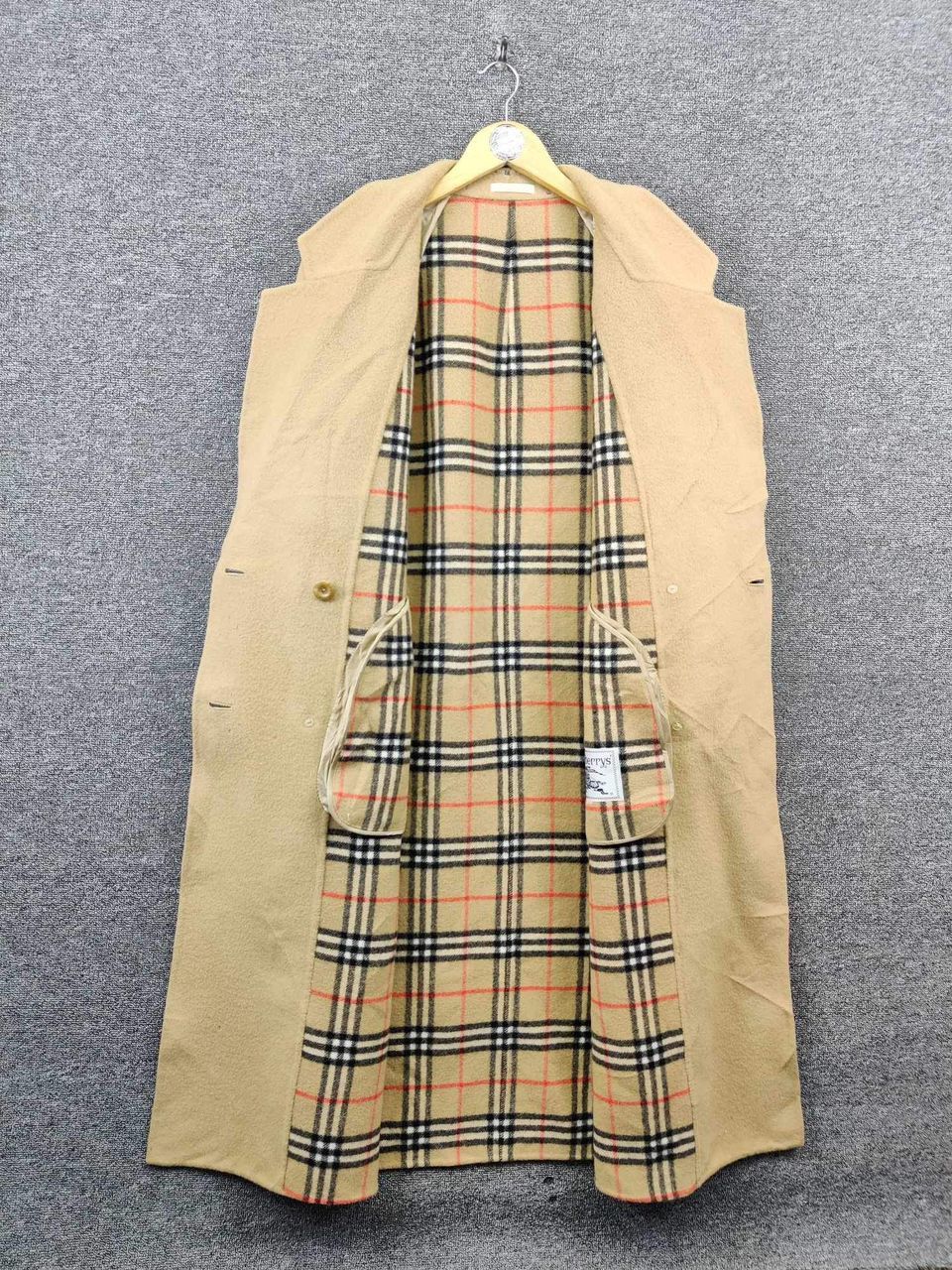 Burberry Vintage Burberry Nova Check Wool Cashmere Trench Coat Size US L / EU 52-54 / 3 - 7 Thumbnail