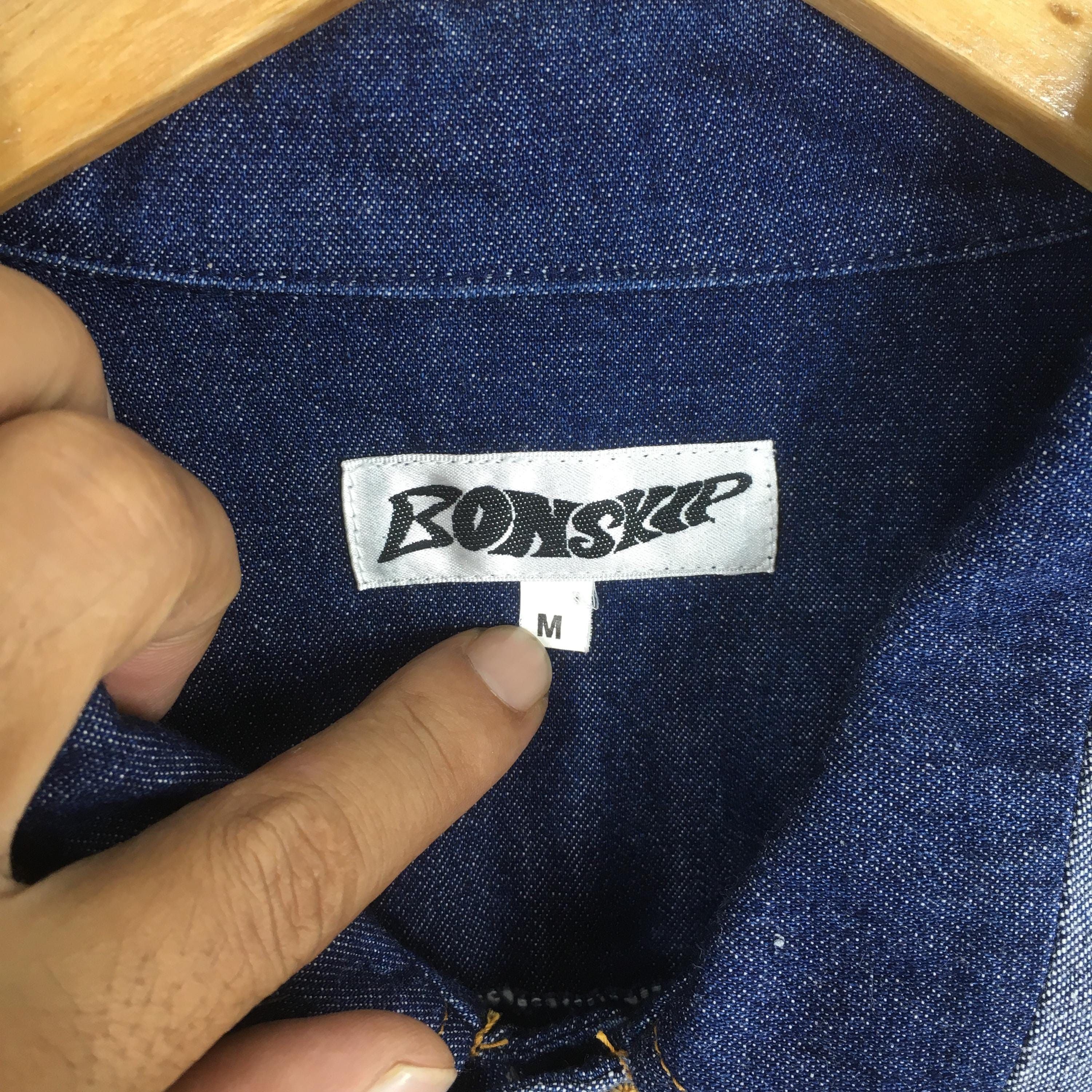 Vintage Vintage Bonskip Patchwork Denim Jeans Jacket Labor Medium Size US M / EU 48-50 / 2 - 6 Thumbnail