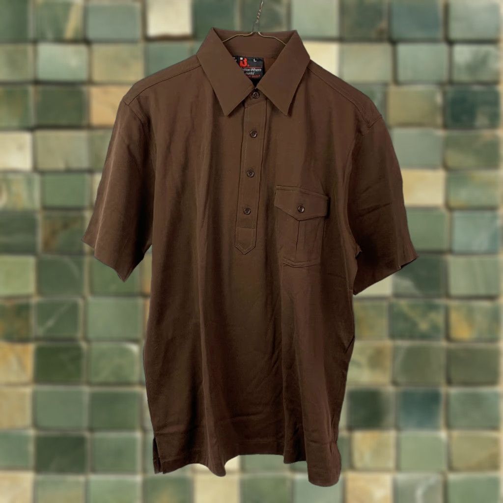 Vintage **Vintage 90s Preppy Robert Bruce Brown Large Polo** User: Vintage 90s Preppy Robert Bruce Brown Large Polo Size US L / EU 52-54 / 3 - 1 Thumbnail