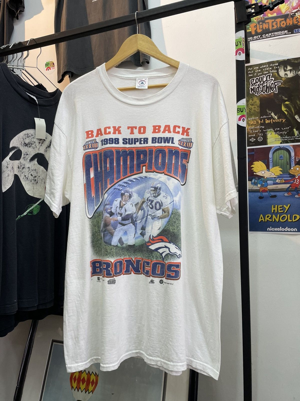 Band Tees × NFL × Vintage 1998 Super Bowl Champions Denver Broncos Size US XL / EU 56 / 4 - 3 Thumbnail