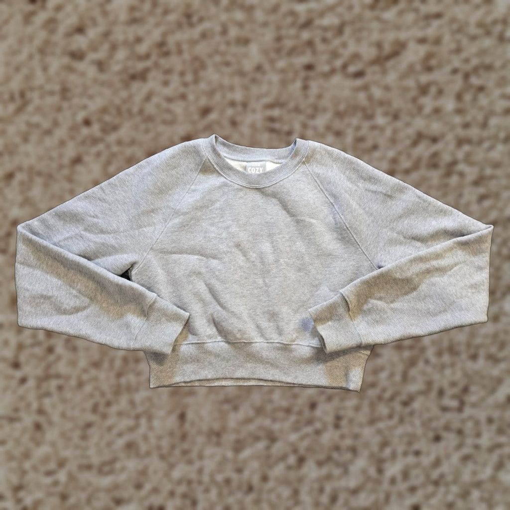 TNA TNA Sweatshirt Womens Size S Gray Cozy Fleece Long Sleeve Capsule Lounge Pullover Crew Neck Regular Fit Logo Size S / US 4 / IT 40 - 1 Thumbnail