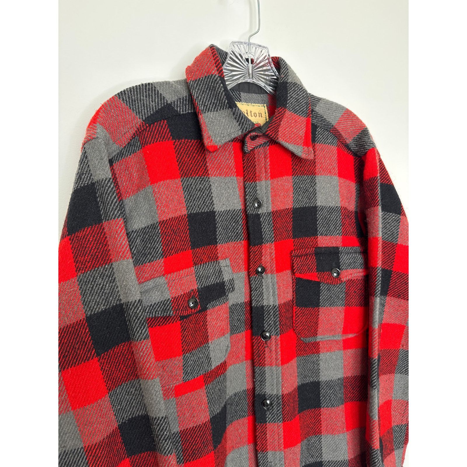Vintage Vtg Melton wintermaster 50 wool hunting buffalo check shirt Size US M / EU 48-50 / 2 - 2 Thumbnail