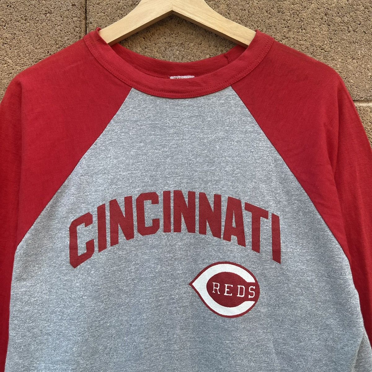 Logo 7 Vintage 80s Cincinnati Reds Logo 7 Raglan T-Shirt 3/4 Sleeve Size US S / EU 44-46 / 1 - 5 Thumbnail