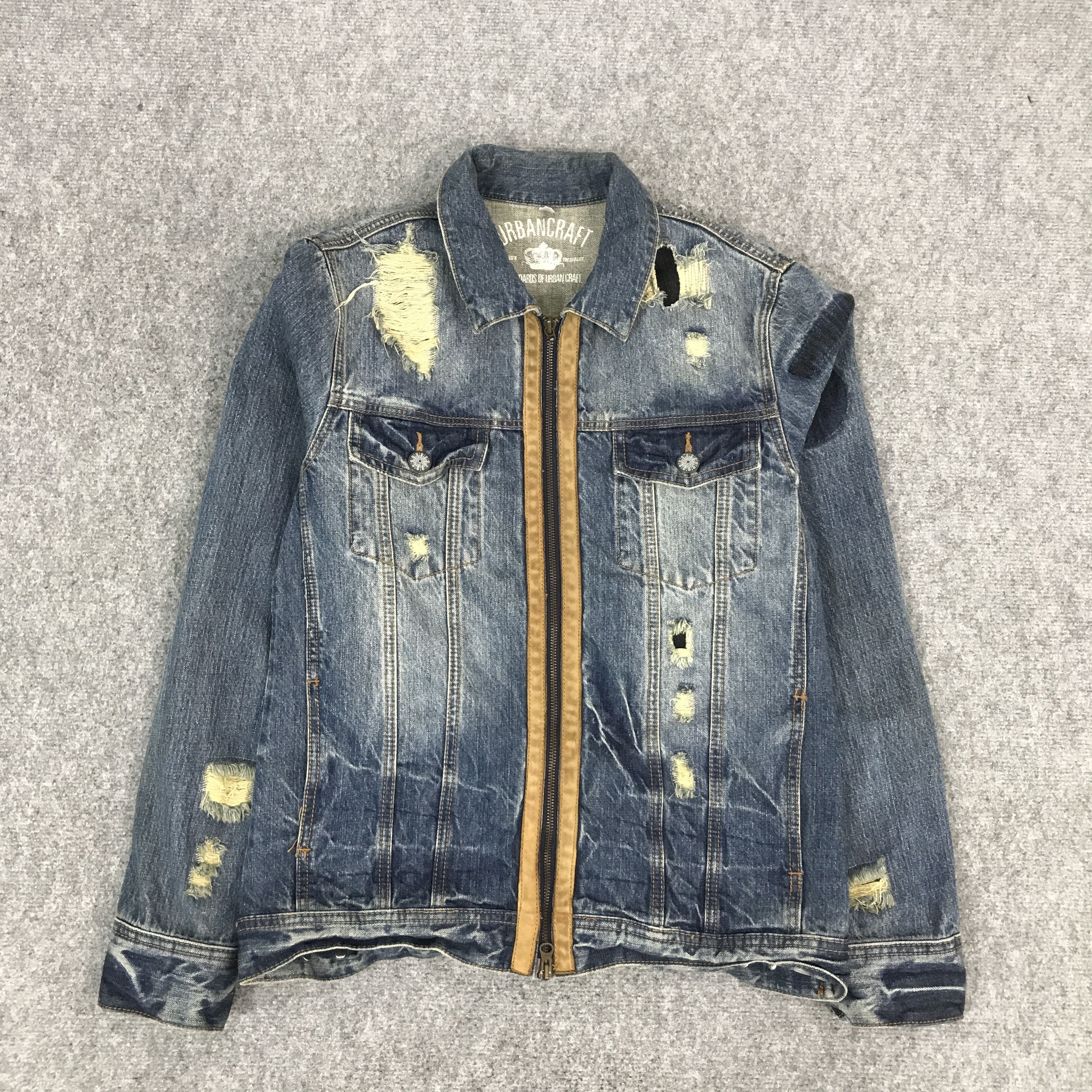 URBANCRAFT DENIM ZIPPER JACKET
