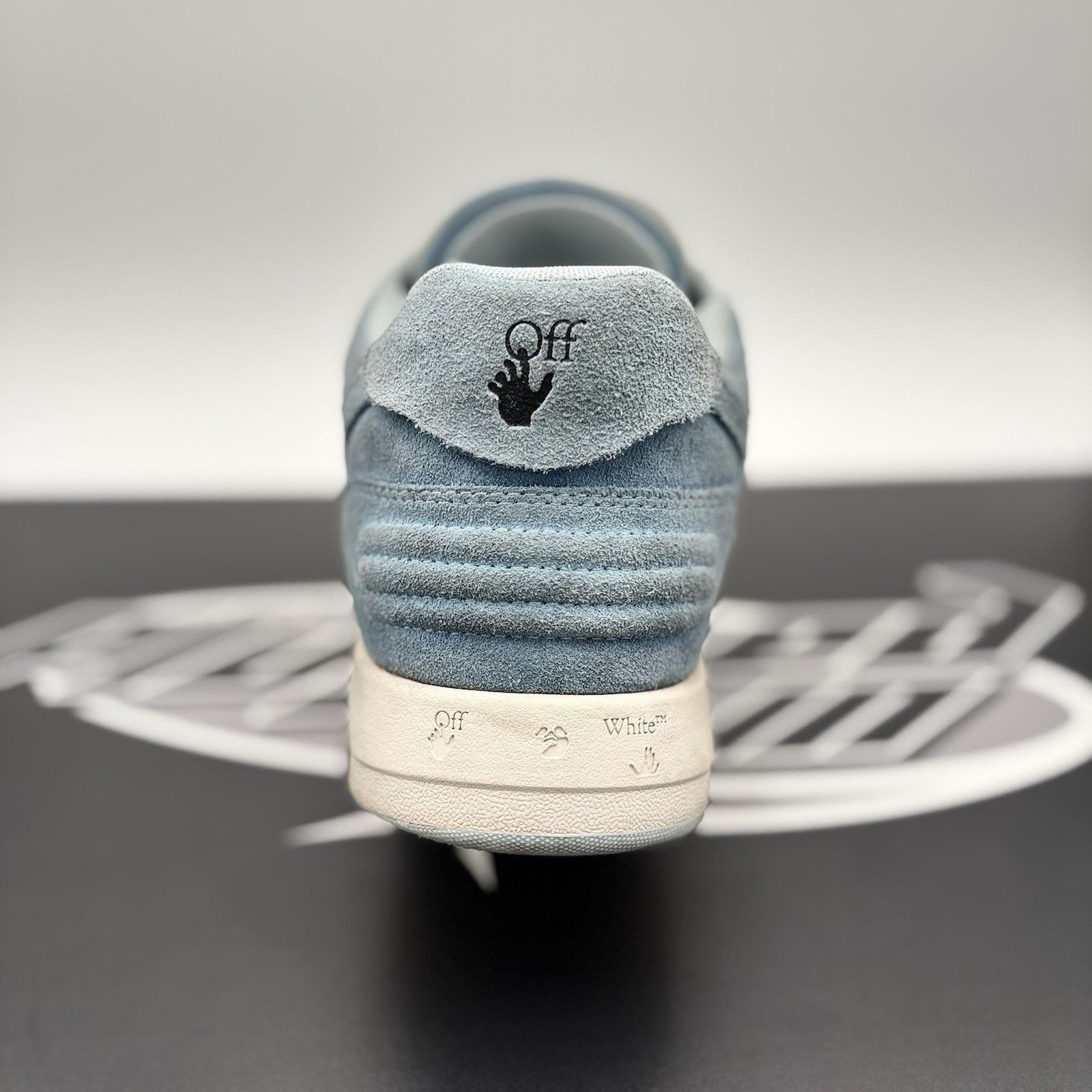 Off-White Off-White Out of Office Suede ' Light Blue, White ‘ Size US 12 / EU 45 - 12 Thumbnail