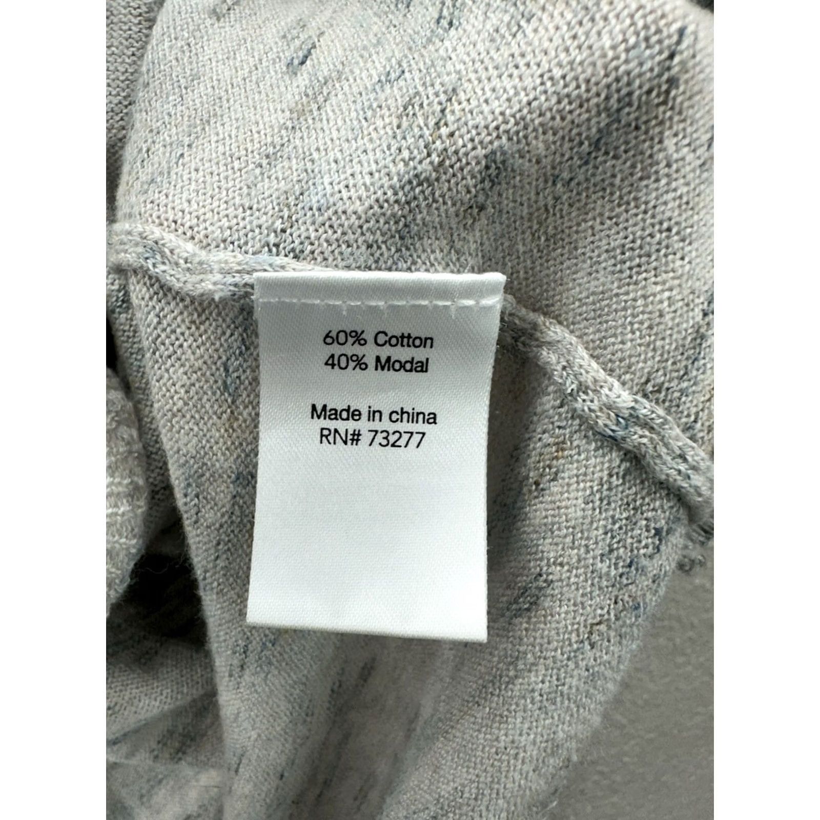 Vintage Sonoma Womens Cardigan Medium Gray Heathered Short Sleeve Open Front Size M / US 6-8 / IT 42-44 - 4 Thumbnail