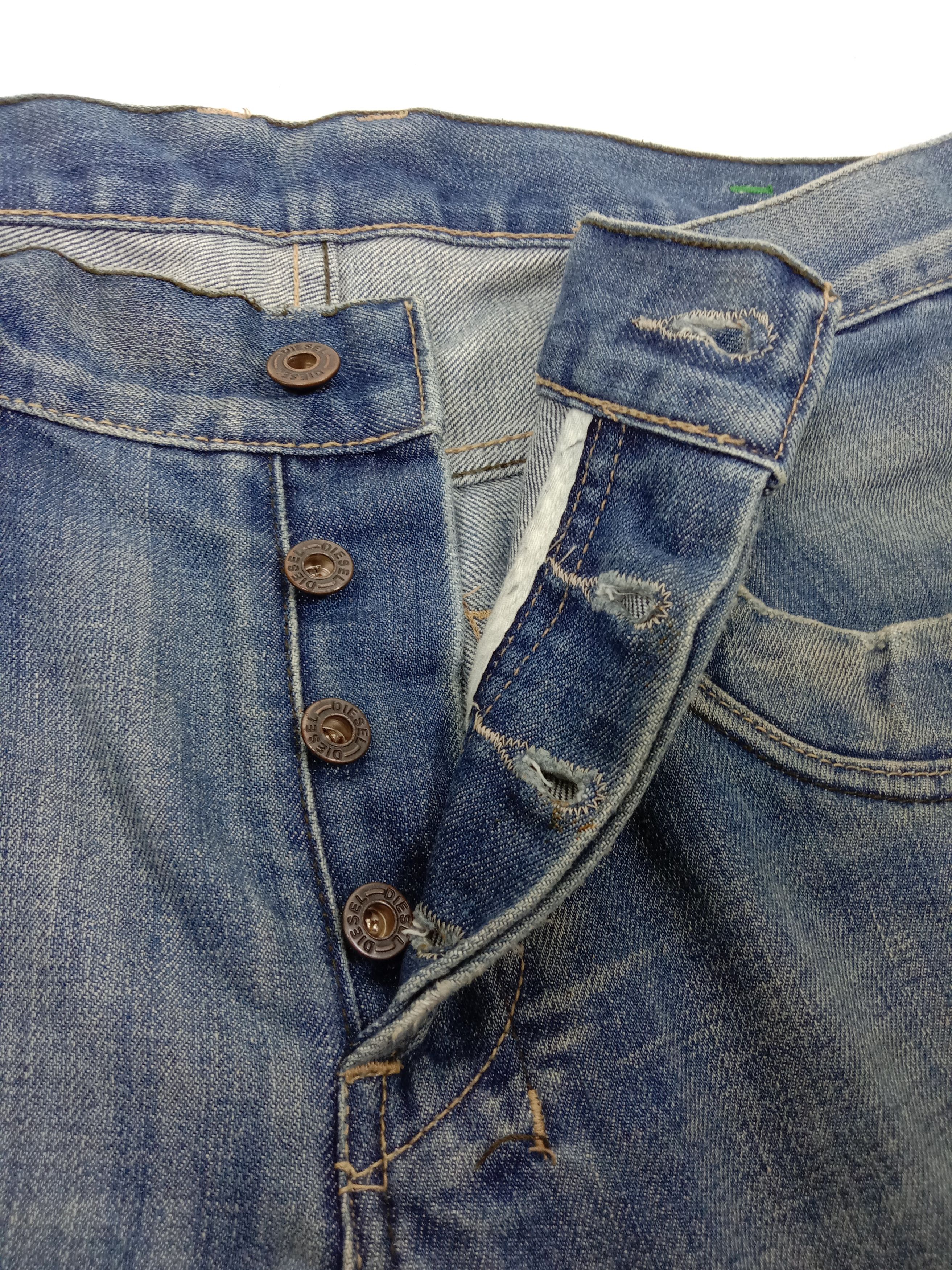 Diesel Vintage Diesel Industry Blue Wash Straight Cut Jeans Size US 34 / EU 50 - 9 Thumbnail