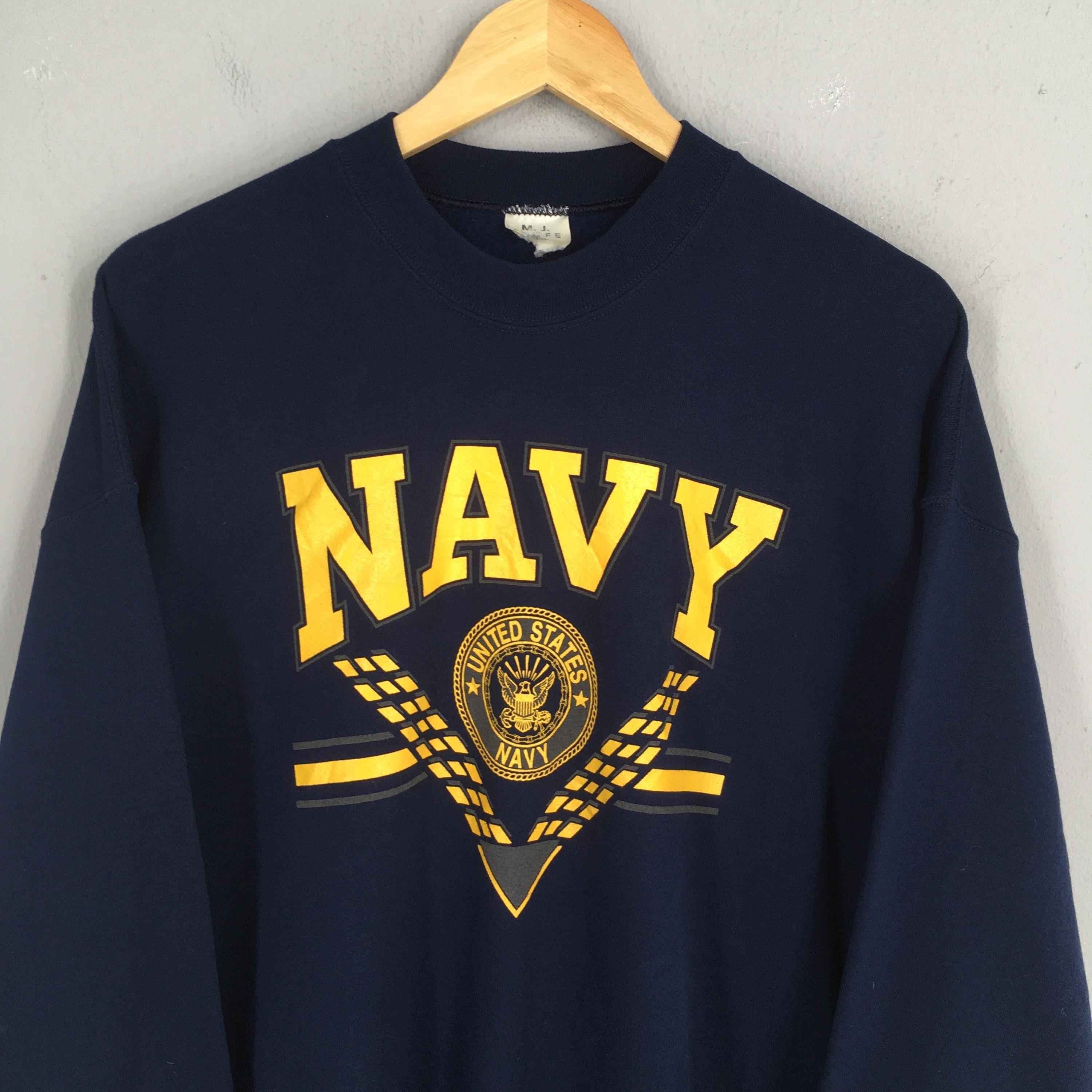 Other Vintage United States Navy Blue Sweatshirt Large Size US L / EU 52-54 / 3 - 2 Thumbnail