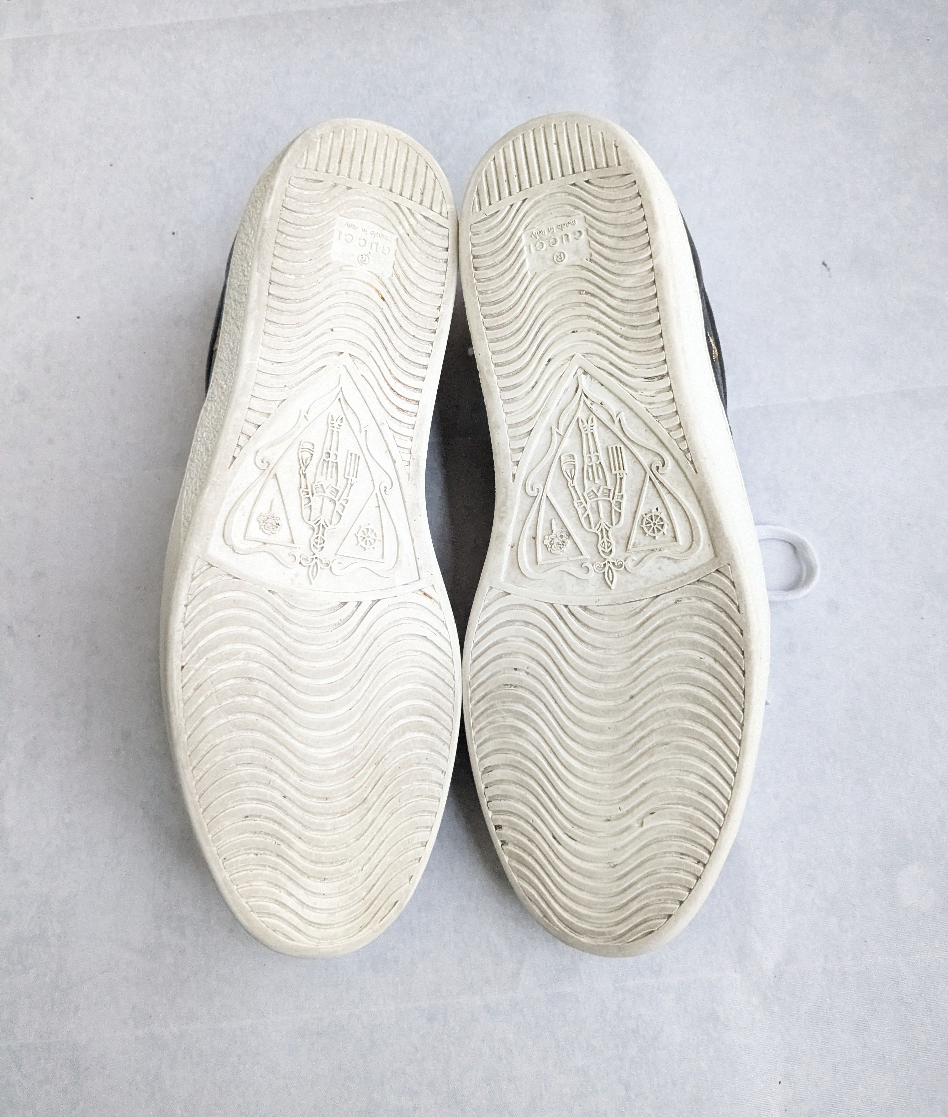 Gucci Gucci Ace Stars Bee Sneakers Black 10.5 Leather Low Size US 10.5 / EU 43-44 - 17 Thumbnail