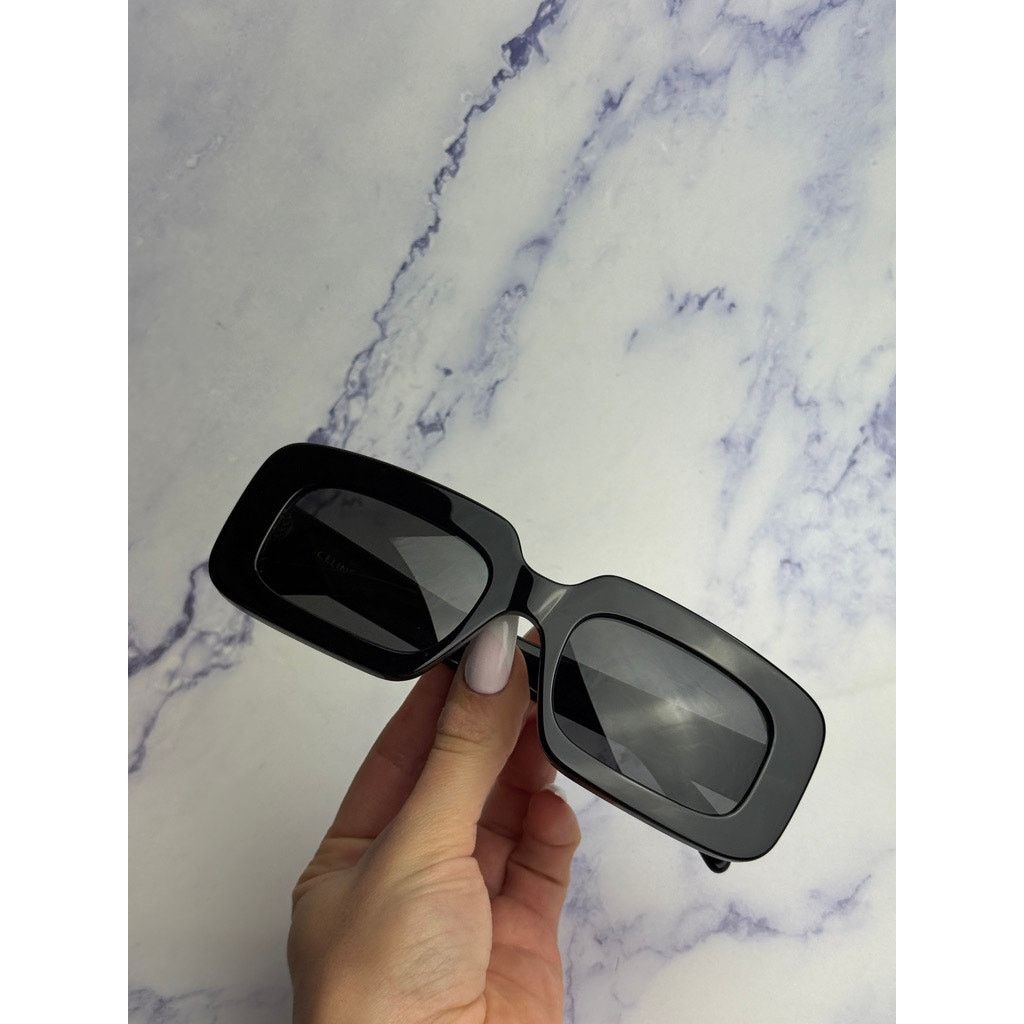Celine NEW Celine CL40313U Triomphe Sunglasses in Black Size ONE SIZE - 6 Thumbnail