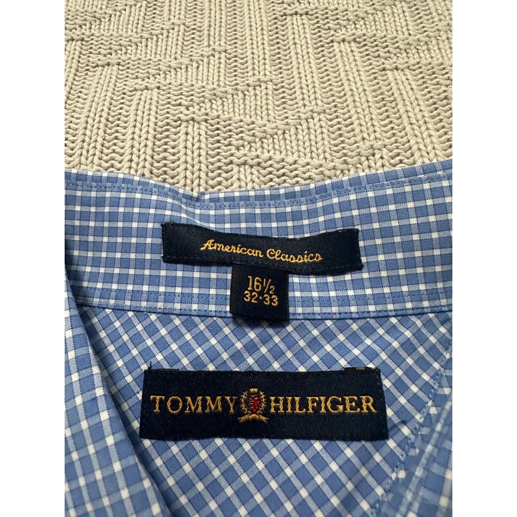 Tommy Hilfiger Tommy Hilfiger blue gingham button down size 16.5 Size US L / EU 52-54 / 3 - 4 Thumbnail