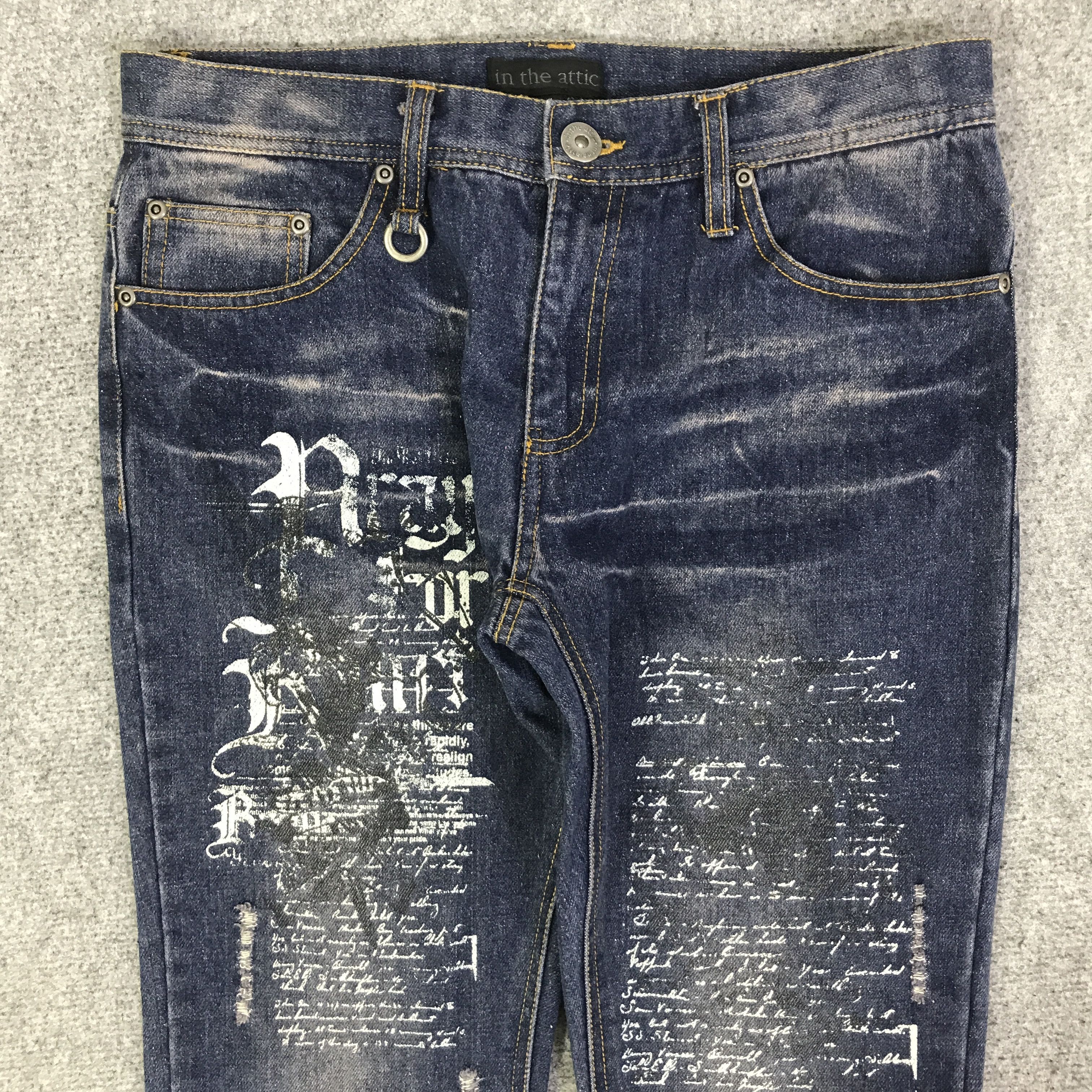 In The Attic IN THE ATTIC JAPAN PUNK DENIM PANTS K118B14 Size US 30 / EU 46 - 2 Thumbnail