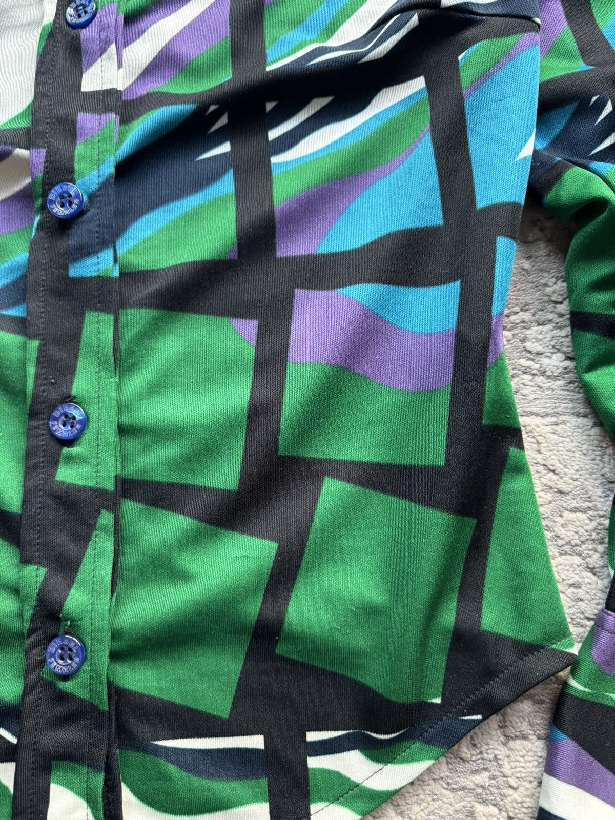 Diesel Diesel Vintage Abstraction Printed Y2K shirt Size M Size M / US 6-8 / IT 42-44 - 7 Thumbnail