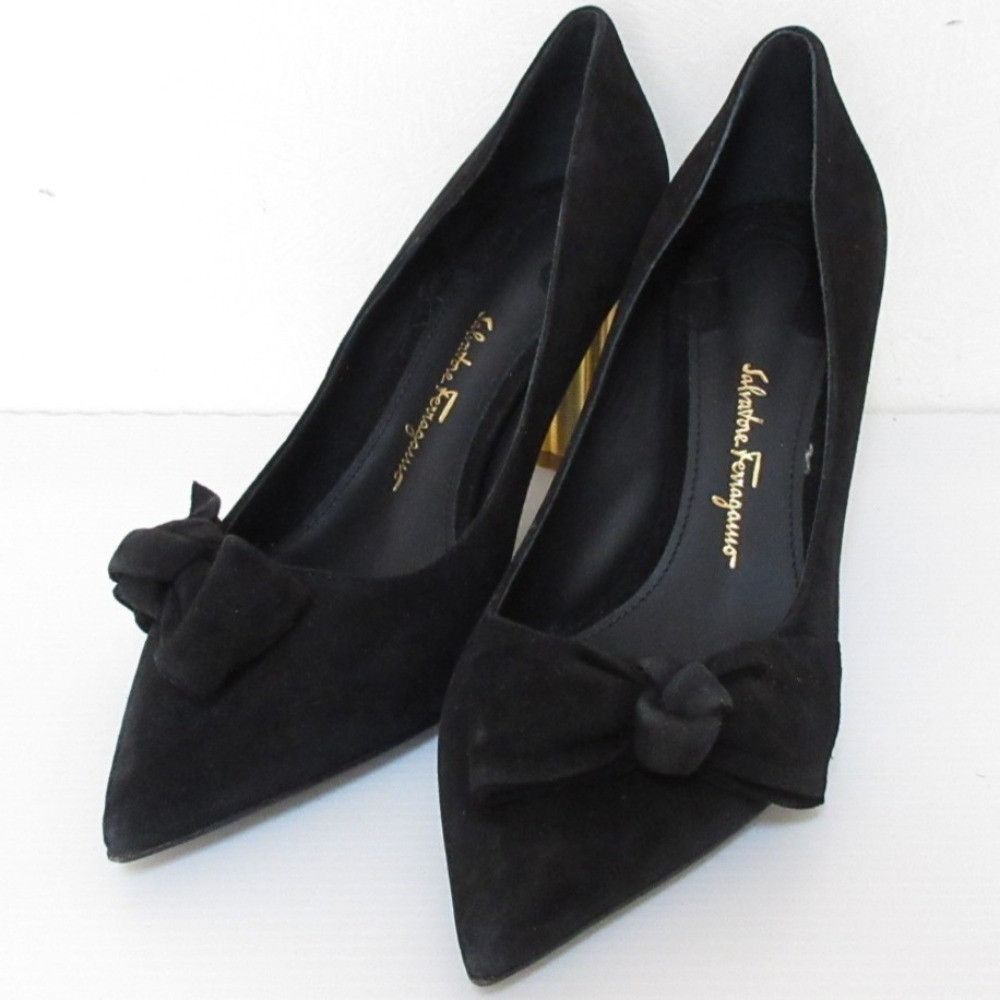 Salvatore Ferragamo Salvatore Ferragamo Salvatore Ferragamo GARLATE Suede Pumps Leather Shoes GARLATE DUTY FREE for USA Size ONE SIZE - 1 Thumbnail