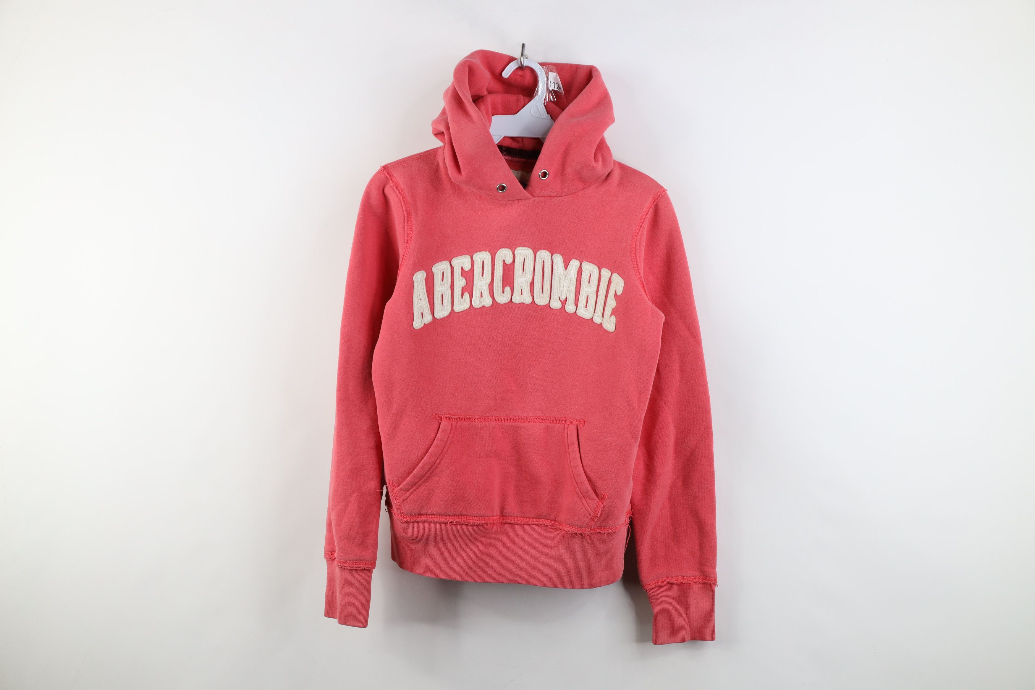 Abercrombie & Fitch Vintage 90s Y2K Abercrombie & Fitch Hoodie Sweatshirt Pink Size M / US 6-8 / IT 42-44 - 1 Thumbnail