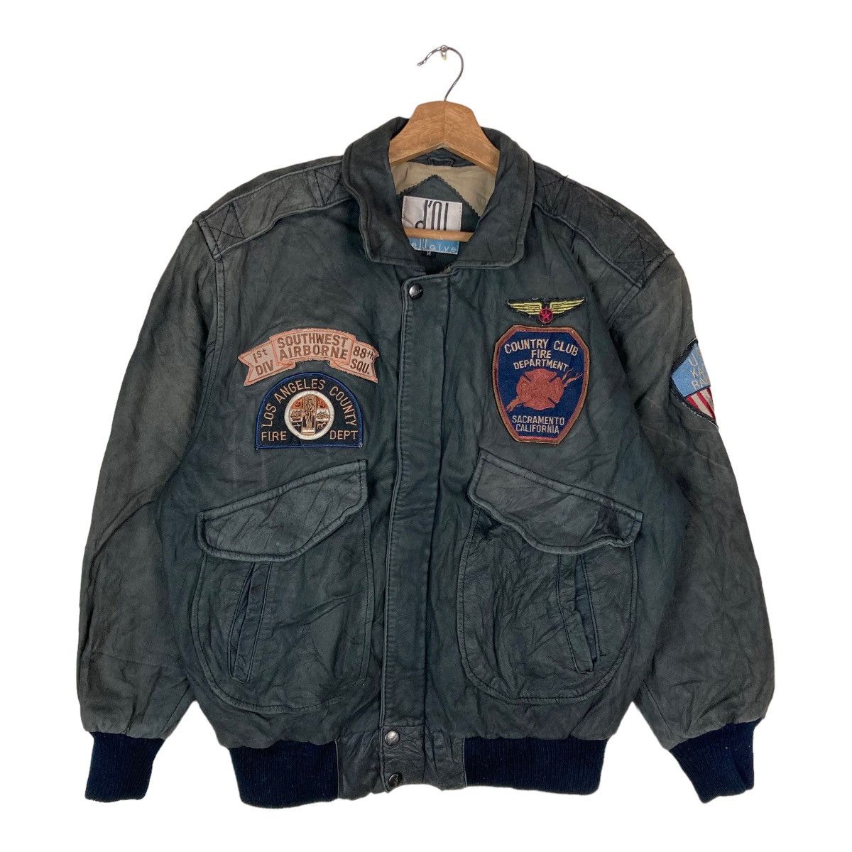 Vintage Vintage Denaive Snap Button Hidden Zipper Patch Work Size US M / EU 48-50 / 2 - 1 Thumbnail