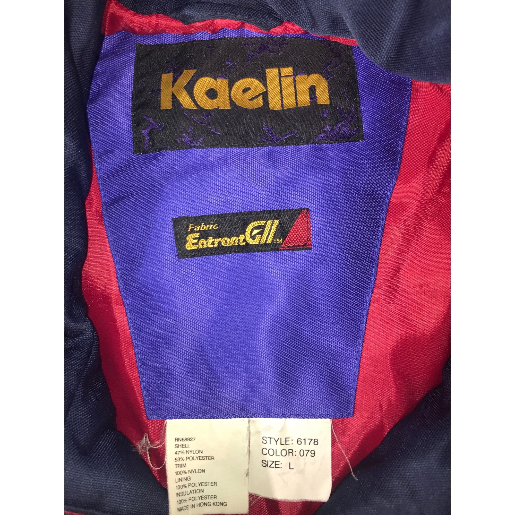 Vintage Kaelin Men's Snowboard Ski Performance Blue Half Zip Jacket Size US L / EU 52-54 / 3 - 3 Thumbnail