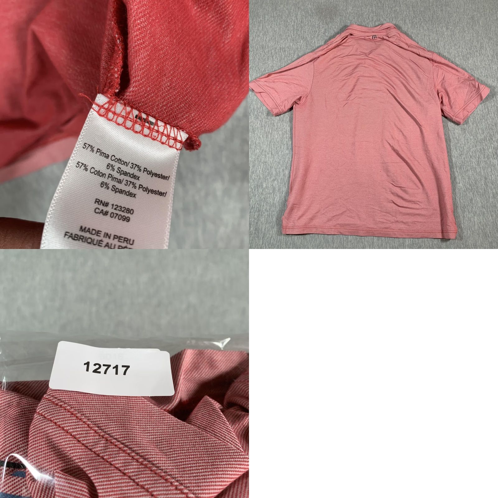 TravisMathew Travis Mathew Polo Shirt Mens XL Pink Stripe Pima Cotton Stretch Golf Size US XL / EU 56 / 4 - 8 Thumbnail