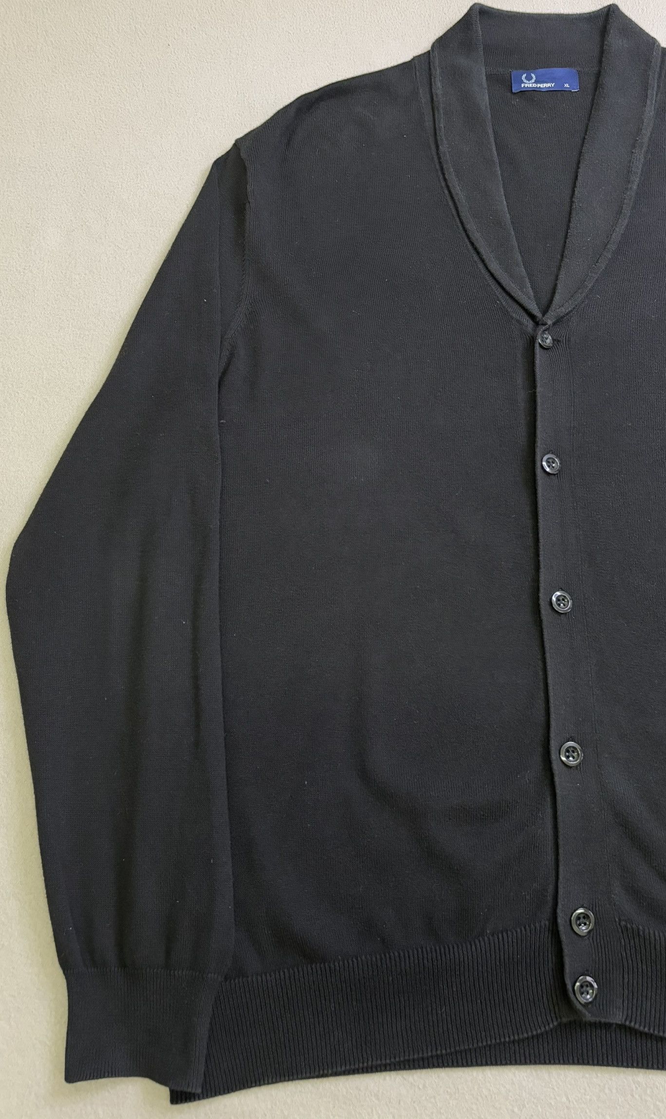 Fred Perry Fred Perry Black Cardigan Size XL Size US XL / EU 56 / 4 - 7 Thumbnail