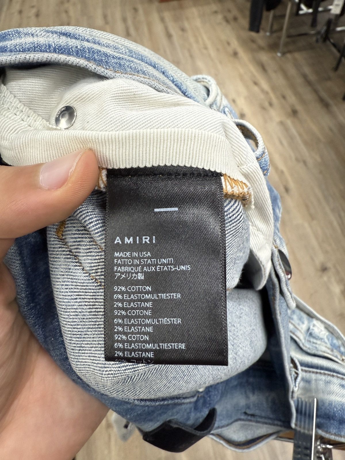 Amiri Amiri MX1 Blue Bandana Denim Jeans Size US 34 / EU 50 - 9 Thumbnail