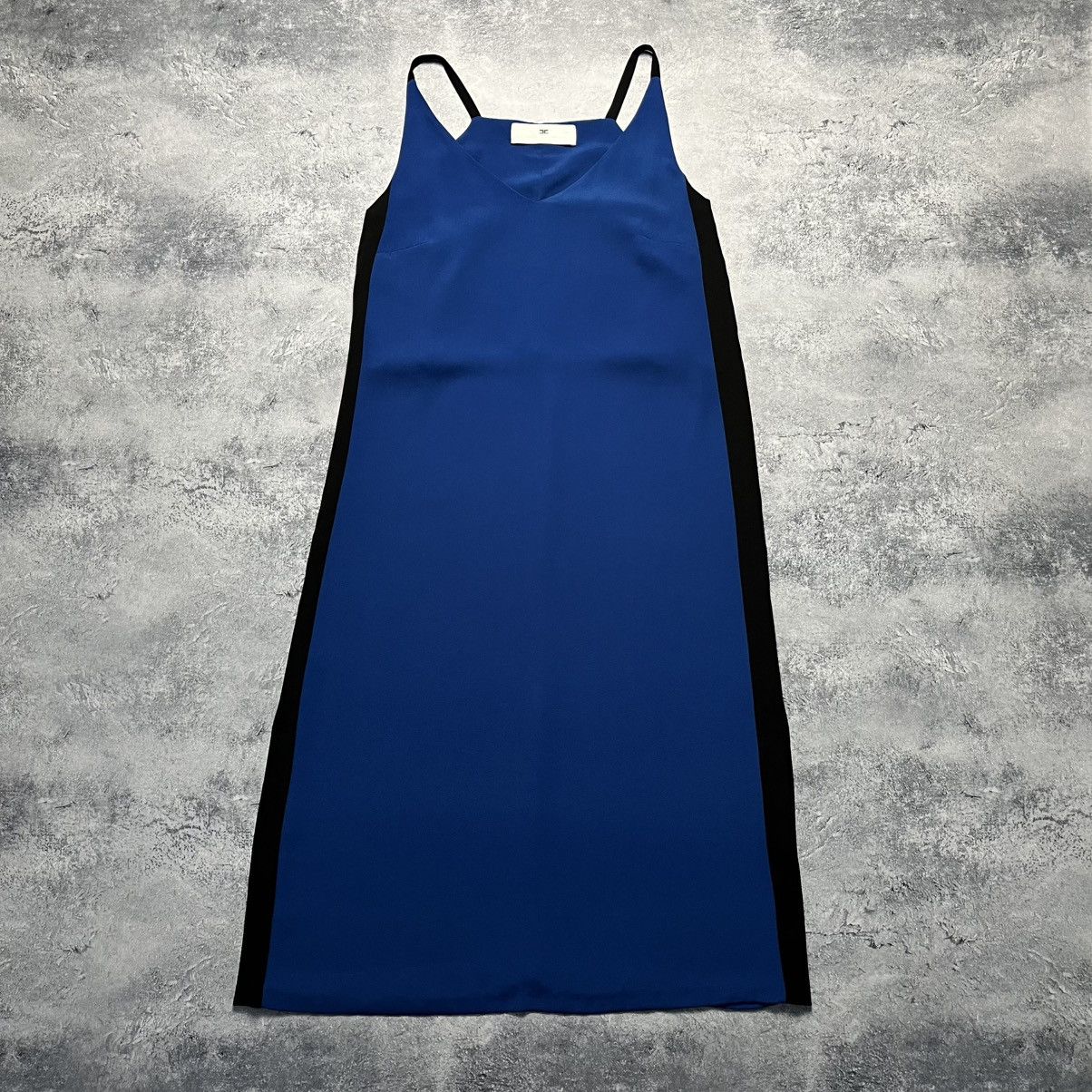 Designer × Elisabetta Franchi Elisabetta Franchi Maxi Blue Dress Luxury Designer Size ONE SIZE - 1 Thumbnail