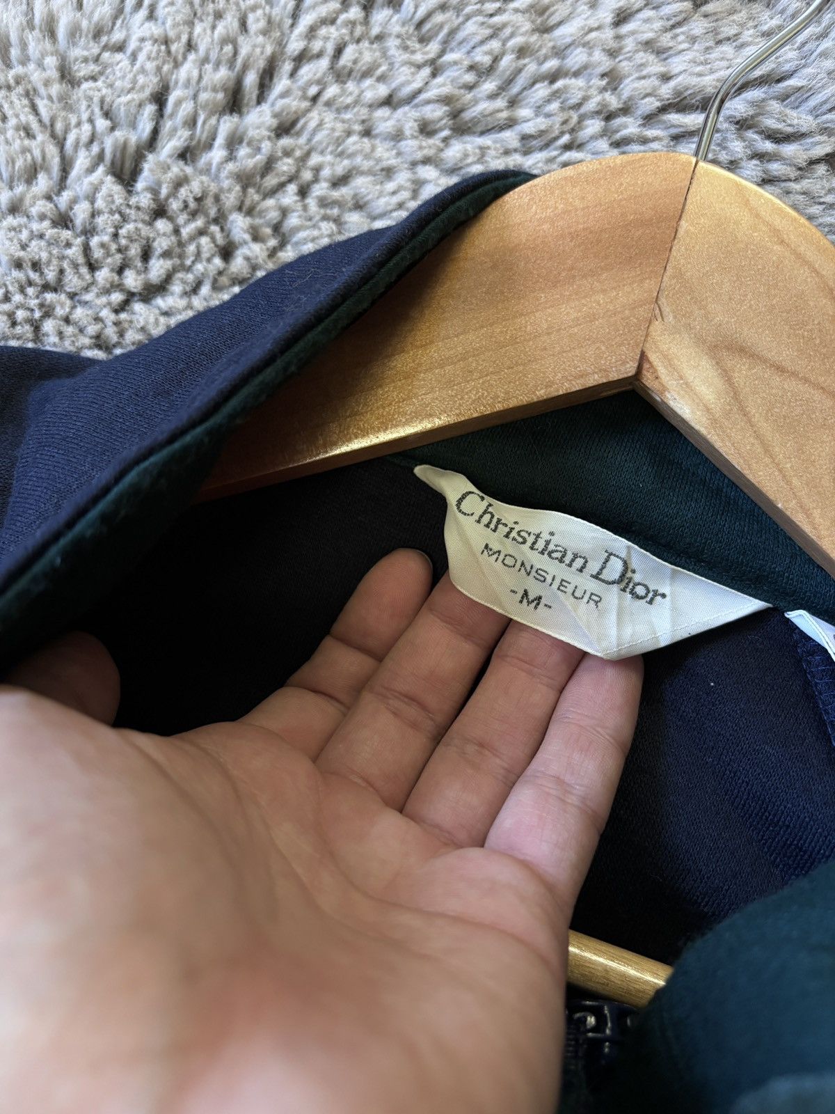 Christian Dior Monsieur × Vintage Christian Dior Monsieur Vintage Blue zip sweater Size US M / EU 48-50 / 2 - 7 Thumbnail