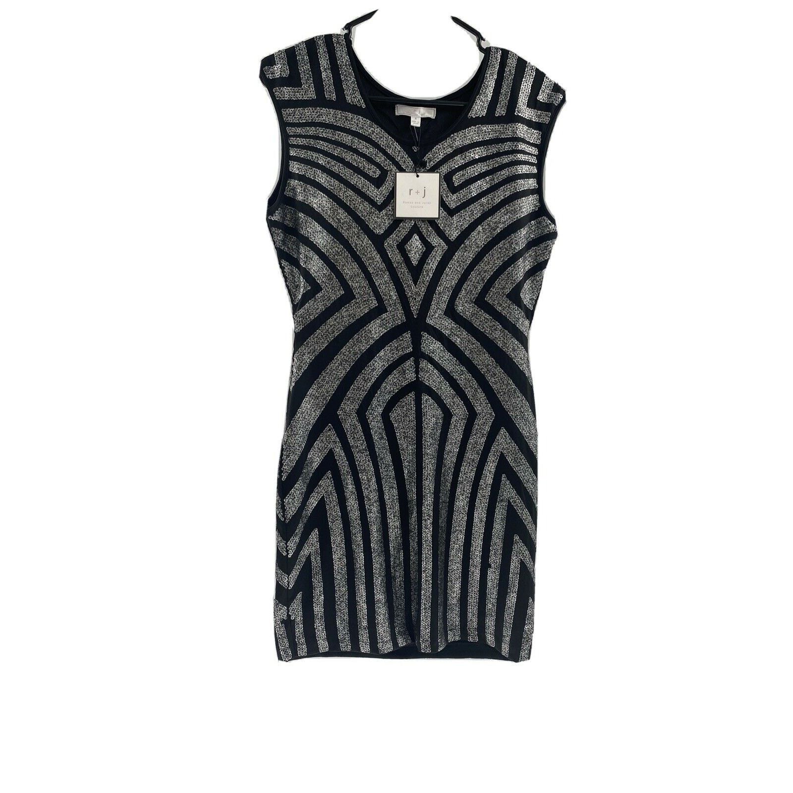 After Six Romeo and Juliet Couture Black Sequin Stretch Dress M | Grailed