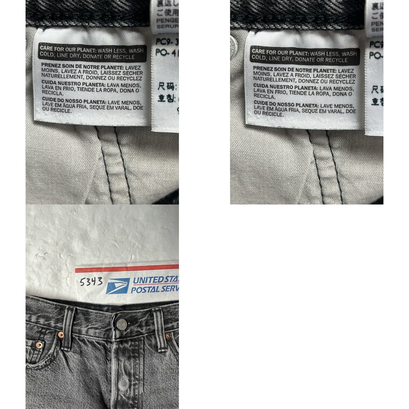 Levi's Levi’s Premium 501 High Rise Cutoff Shorts Washed Black Button Fly Size 27 Womens Denim 90s Classic Vintage No N/A Size 27" / US 4 / IT 40 - 9 Thumbnail