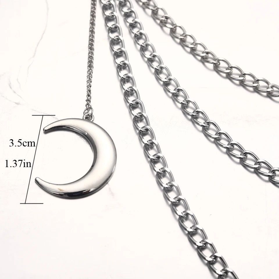 Jewelry Triple Layer Croissant Pant Chain Size ONE SIZE - 3 Thumbnail