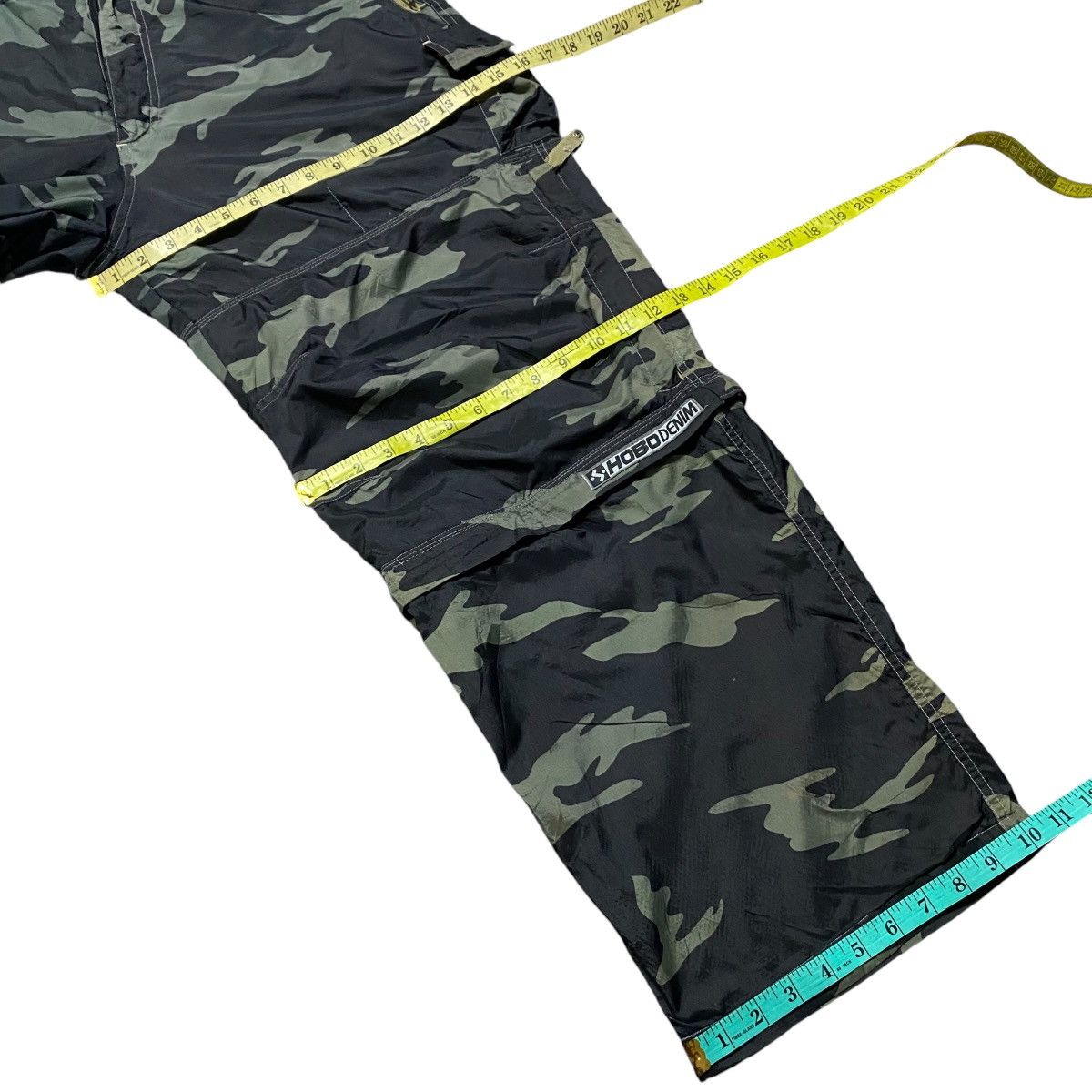 Vintage Vintage Y2K HOBO DENIM Nylon Camo Cargo Track Pants Size US 34 / EU 50 - 17 Thumbnail